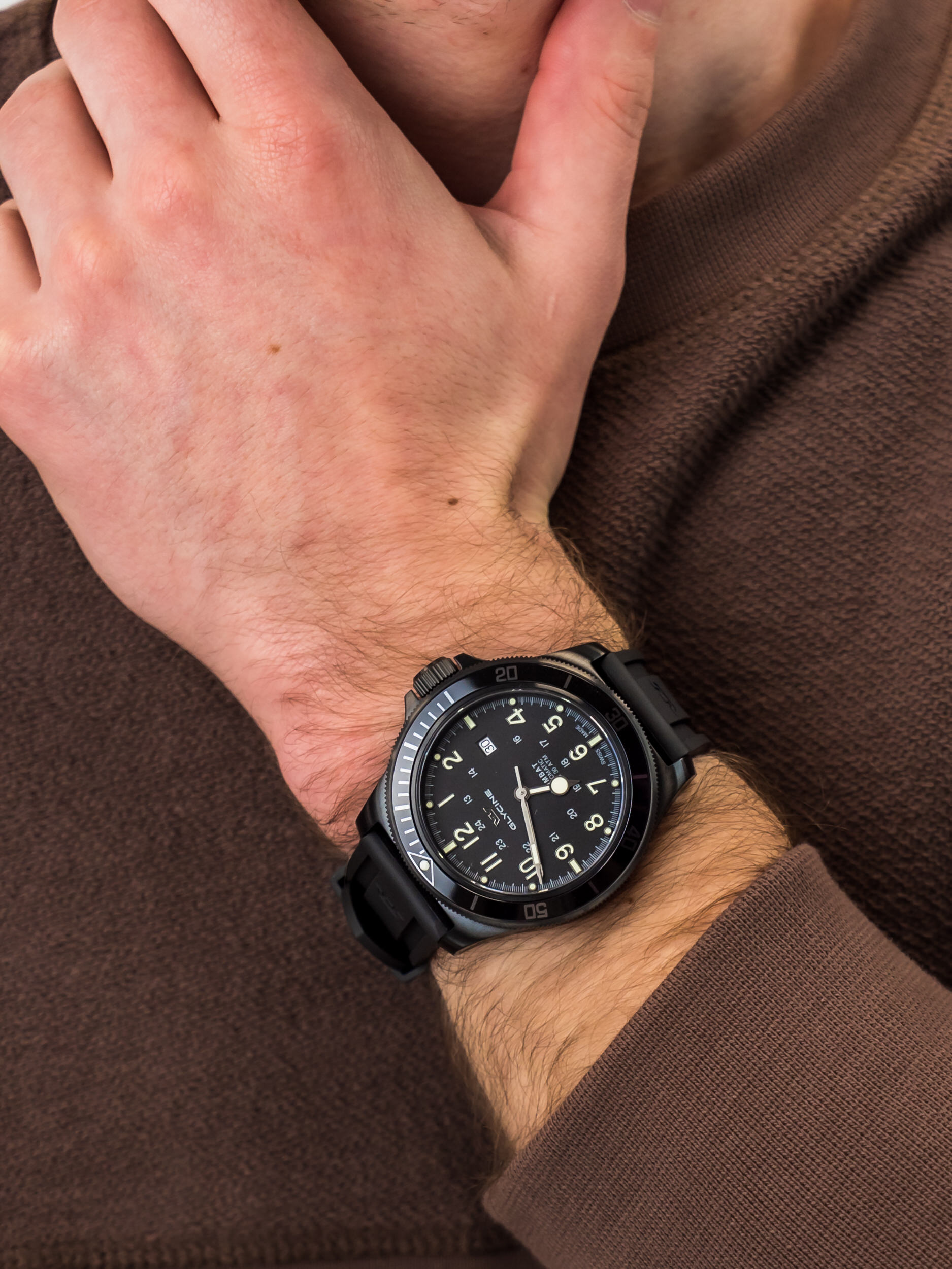 Glycine GL0288 męski zegarek Combat pasek - miniatura 3