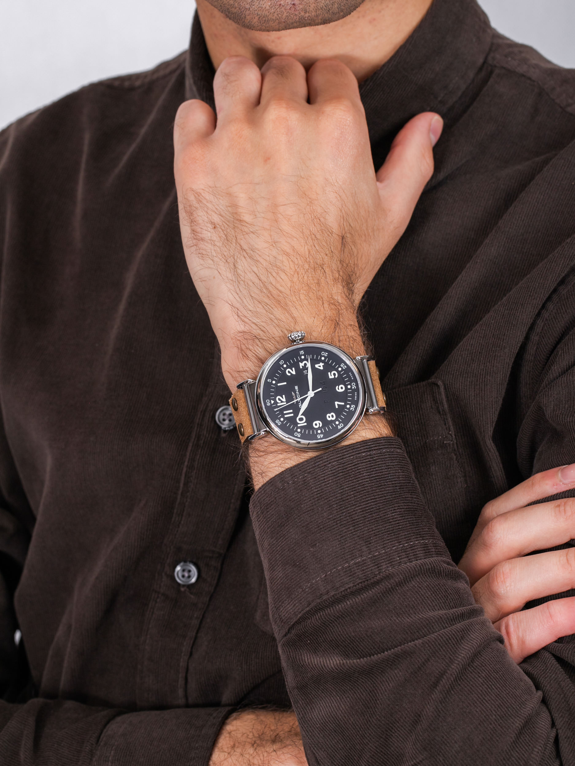Glycine GL0126 męski zegarek F104 pasek - miniatura 3
