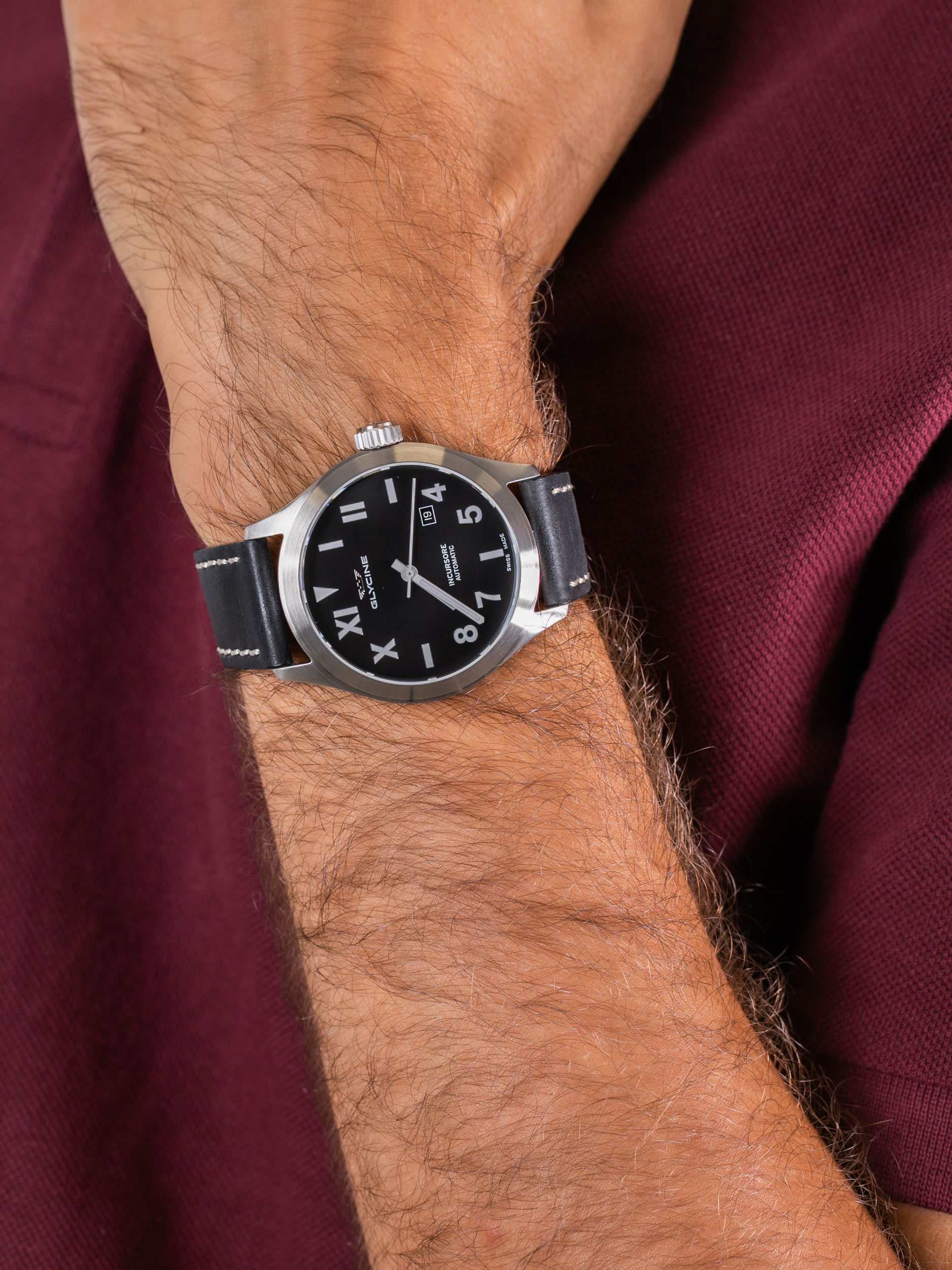 Glycine GL0043 męski zegarek Incursore pasek - miniatura 3