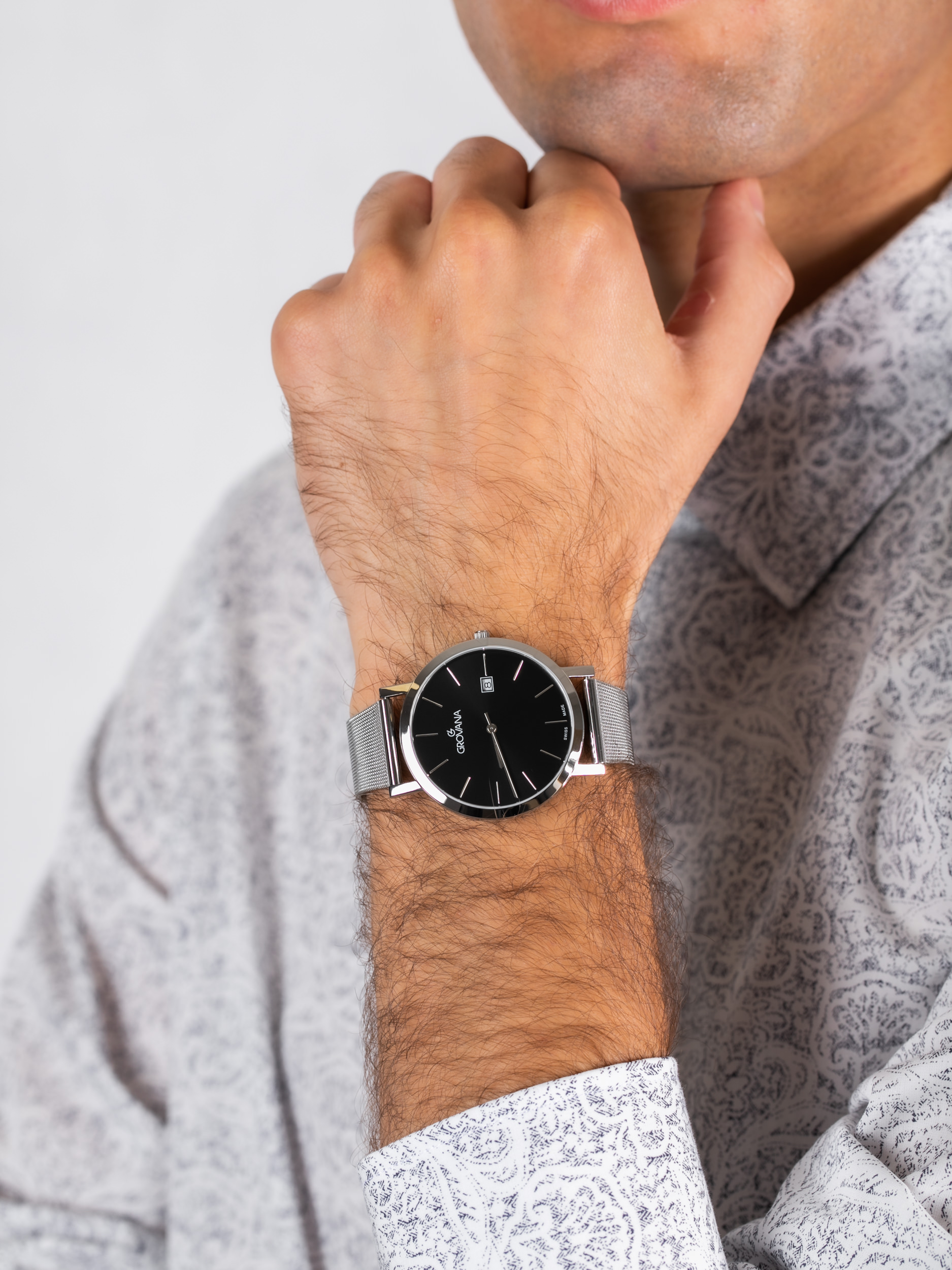 Grovana 1230.1137 męski zegarek Bransoleta bransoleta - miniatura 3