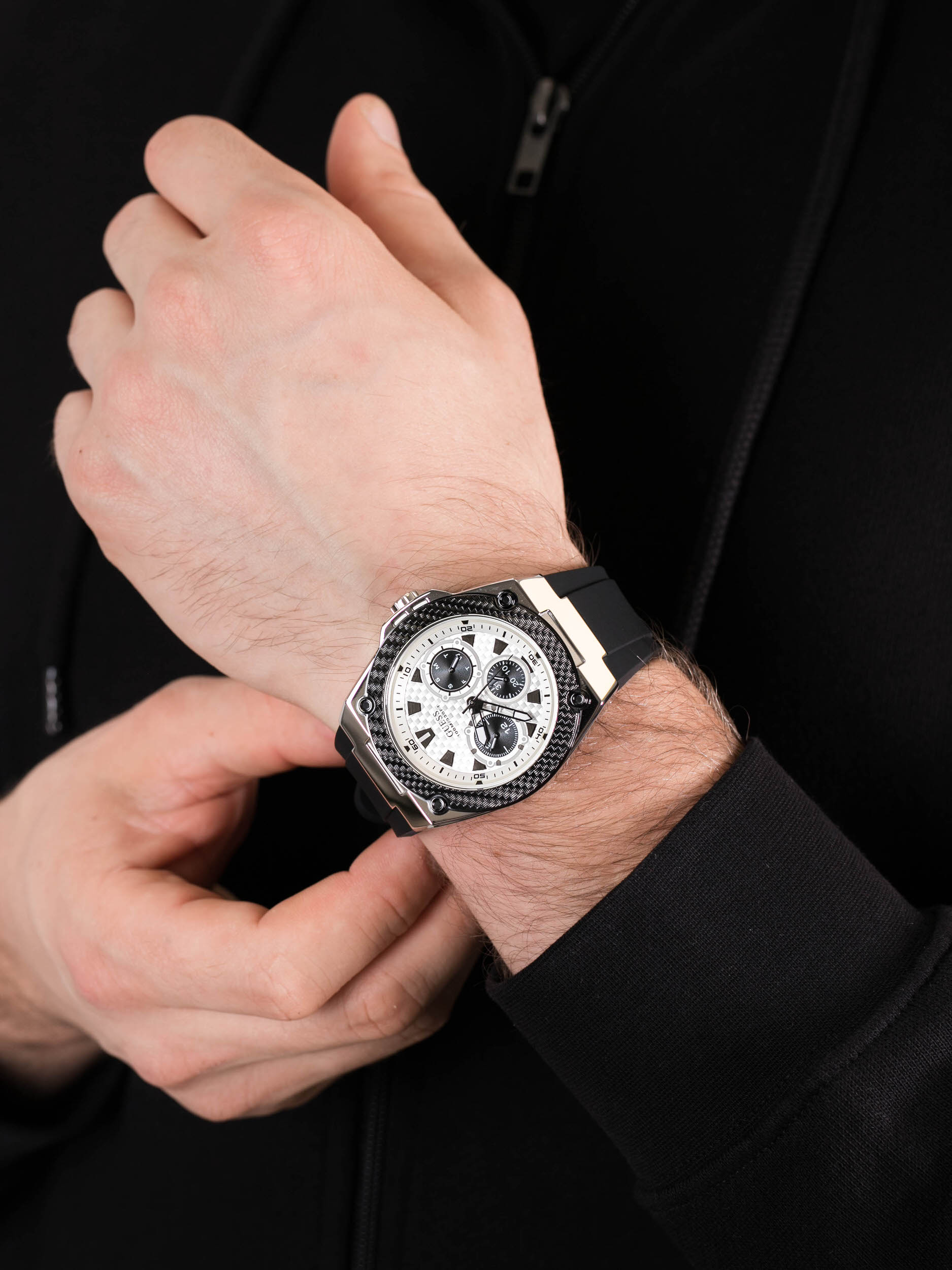 Guess W1049G3 męski zegarek Pasek pasek - miniatura 3