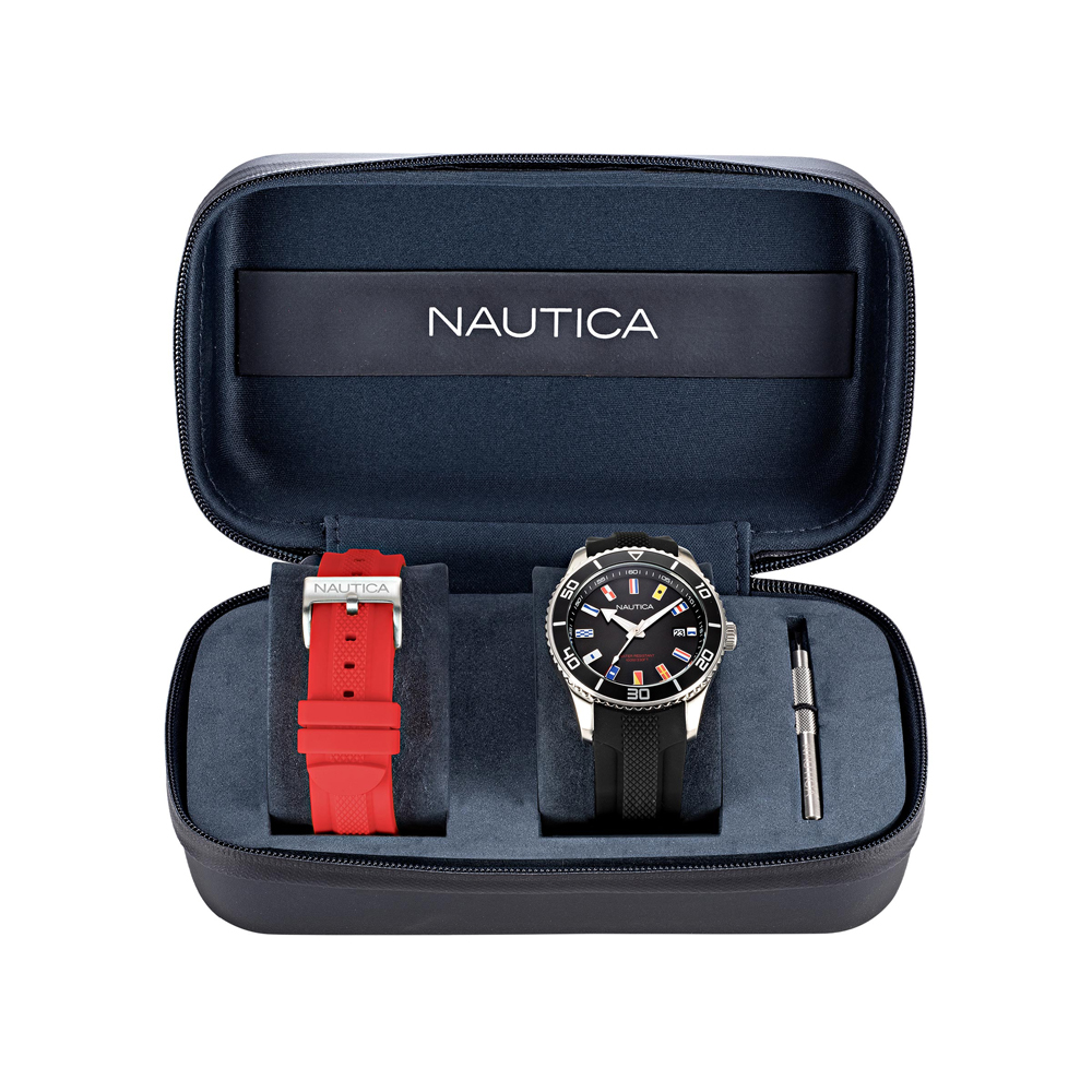 Nautica NAPPBF913 PACIFIC BEACH BOX SET zegarek klasyczny Pasek - miniatura 4
