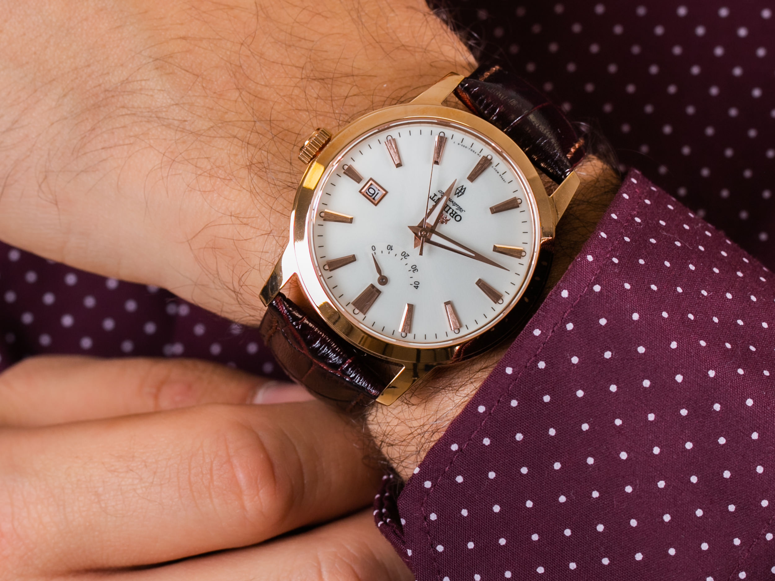 Orient FFD0J001W0 Vintage zegarek klasyczny Classic - miniatura 4