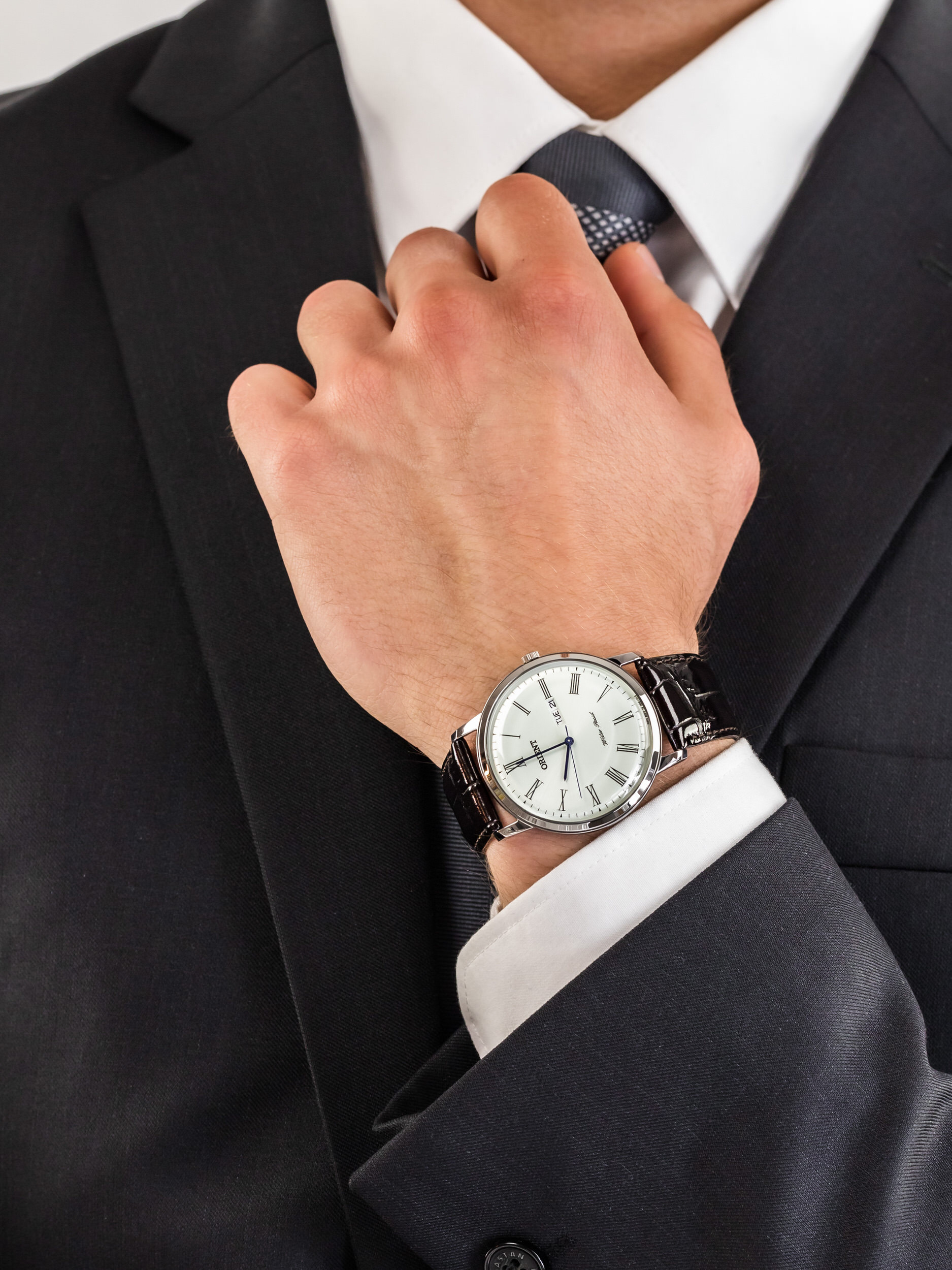 Orient FUG1R009W6 męski zegarek Classic pasek - miniatura 3