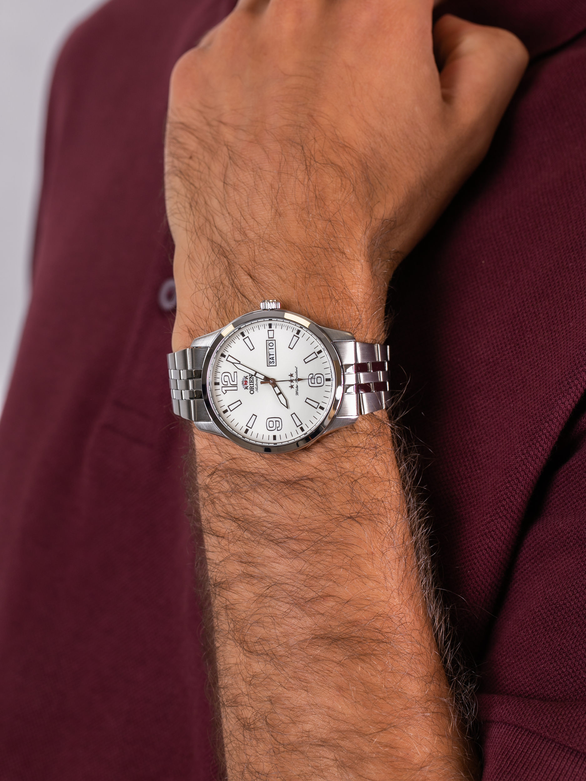 Orient RA-AB0008S19B męski zegarek Classic bransoleta - miniatura 3