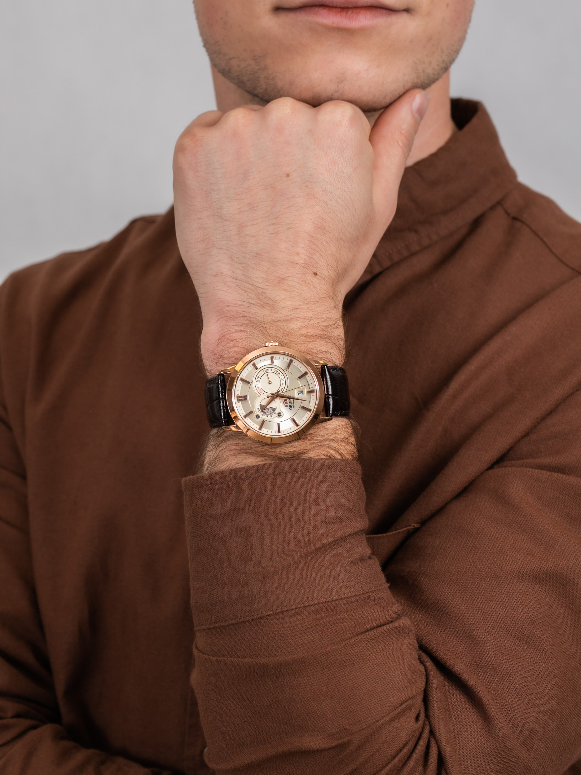 Orient FET0P001W0 męski zegarek Contemporary pasek - miniatura 3