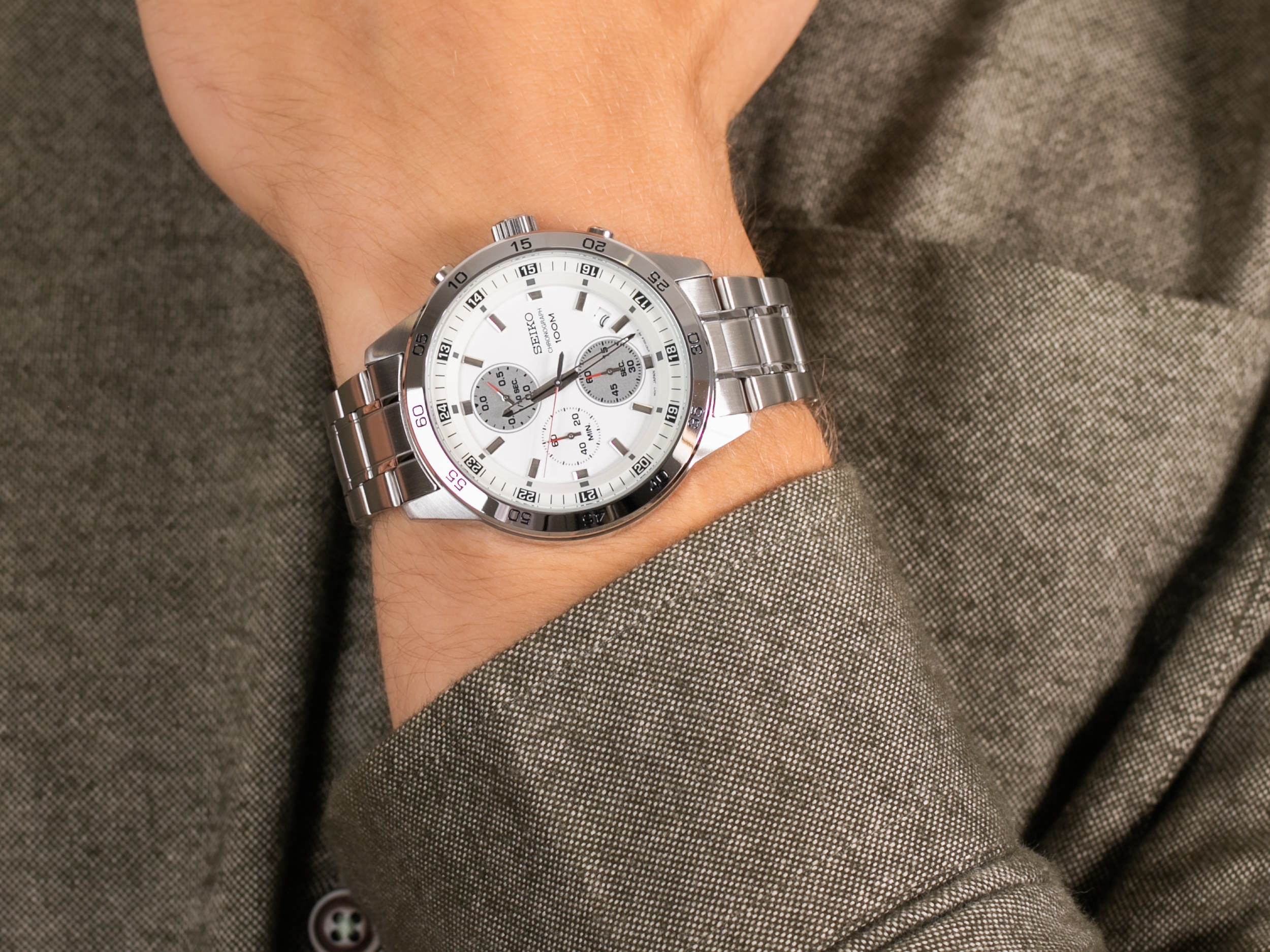 Seiko SKS637P1 Chronograph zegarek sportowy Chronograph - miniatura 4
