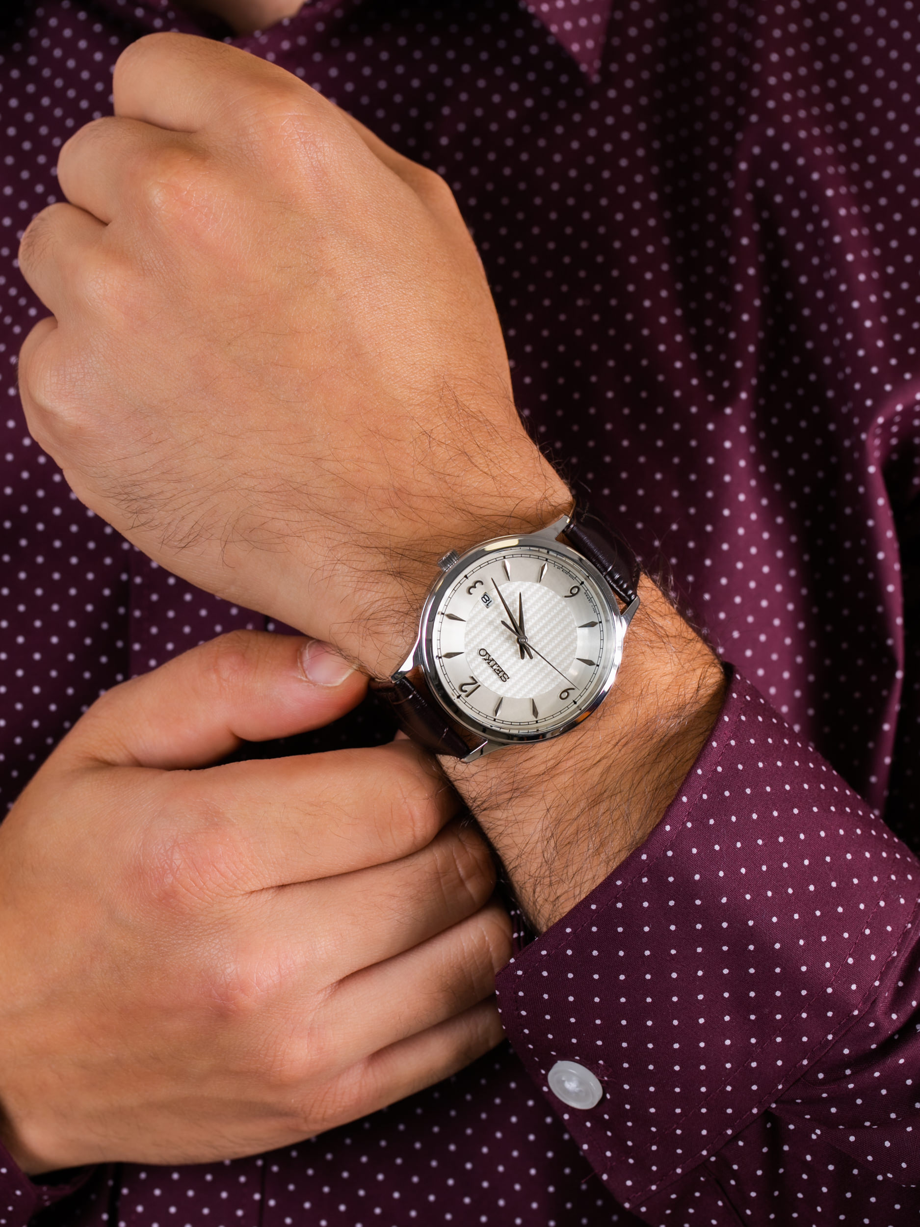 Seiko SGEH83P1 męski zegarek Classic pasek - miniatura 3