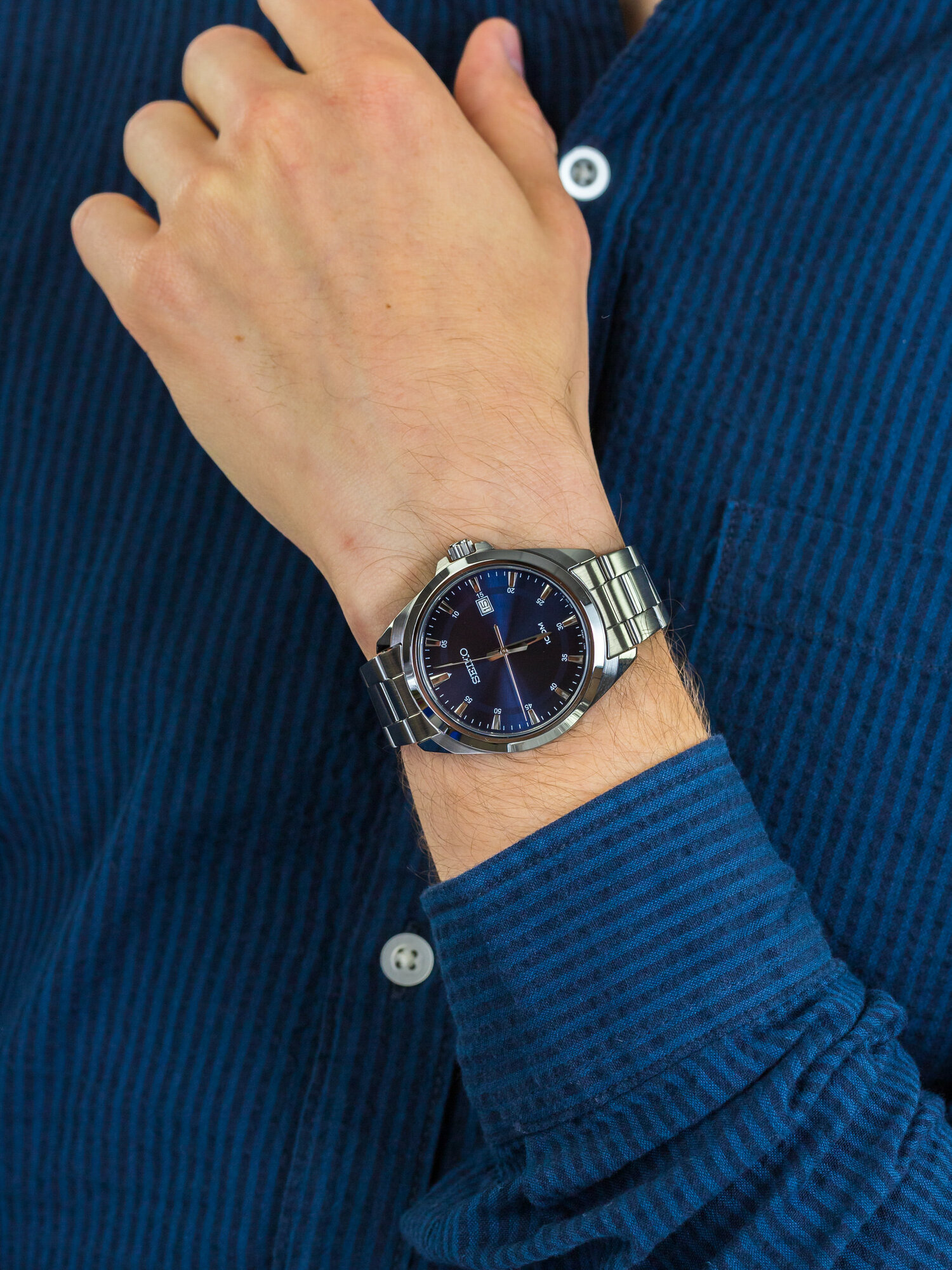 Seiko SUR207P1 męski zegarek Classic bransoleta - miniatura 3