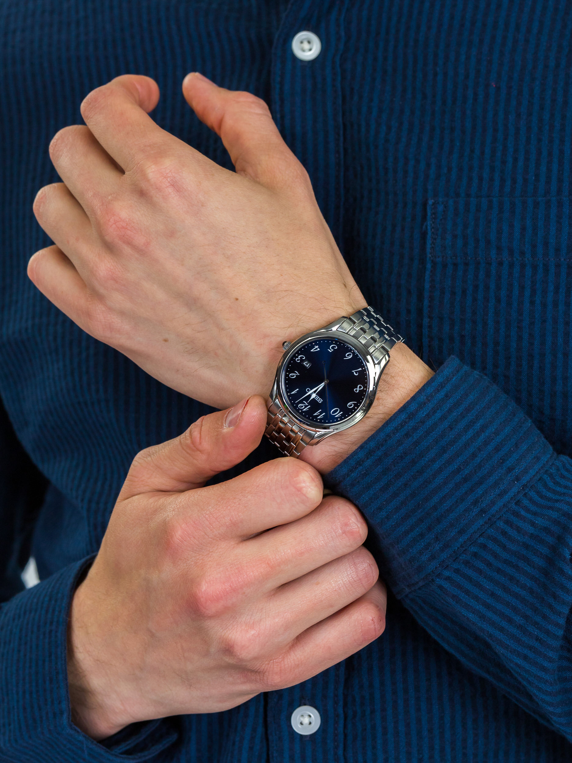 Seiko SUR301P1 męski zegarek Classic bransoleta - miniatura 3