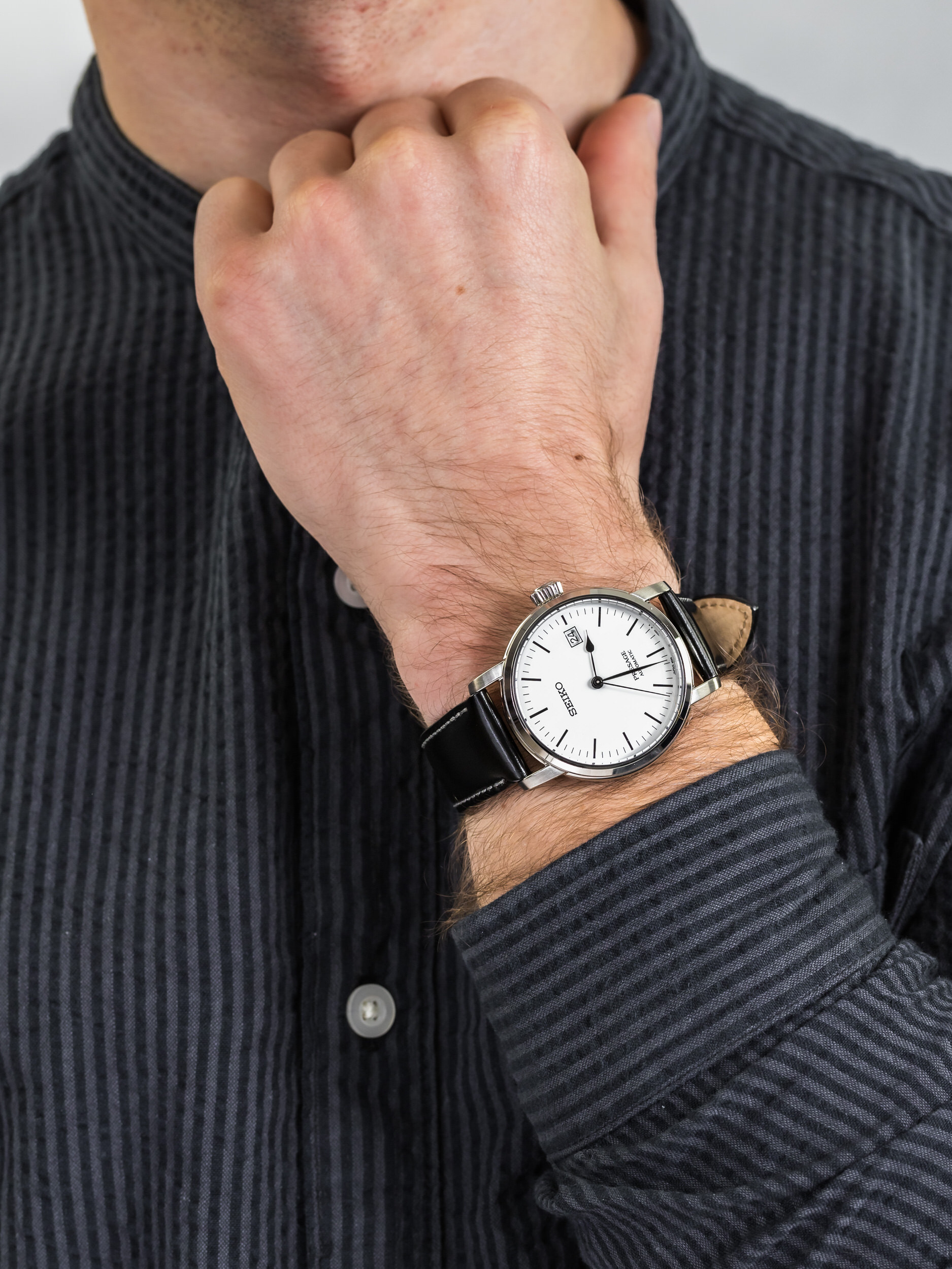Seiko SPB113J1 męski zegarek Presage pasek - miniatura 3