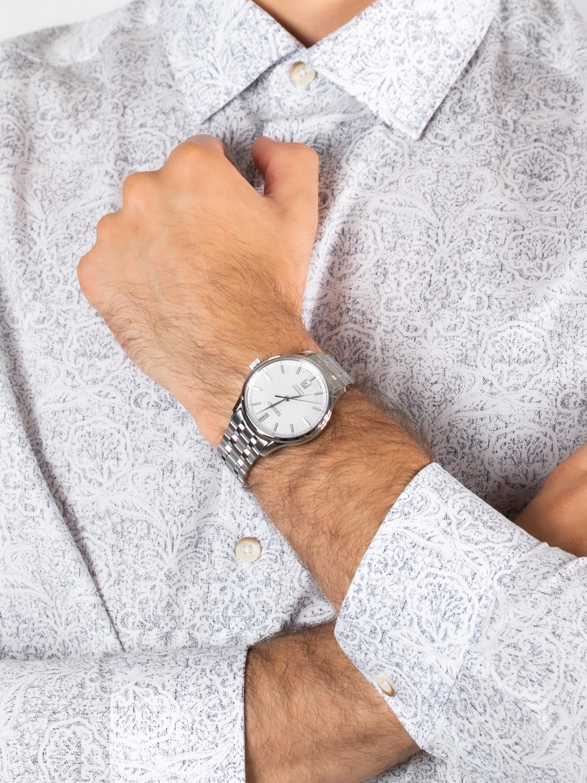 Seiko SRPD39J1 męski zegarek Presage bransoleta - miniatura 3