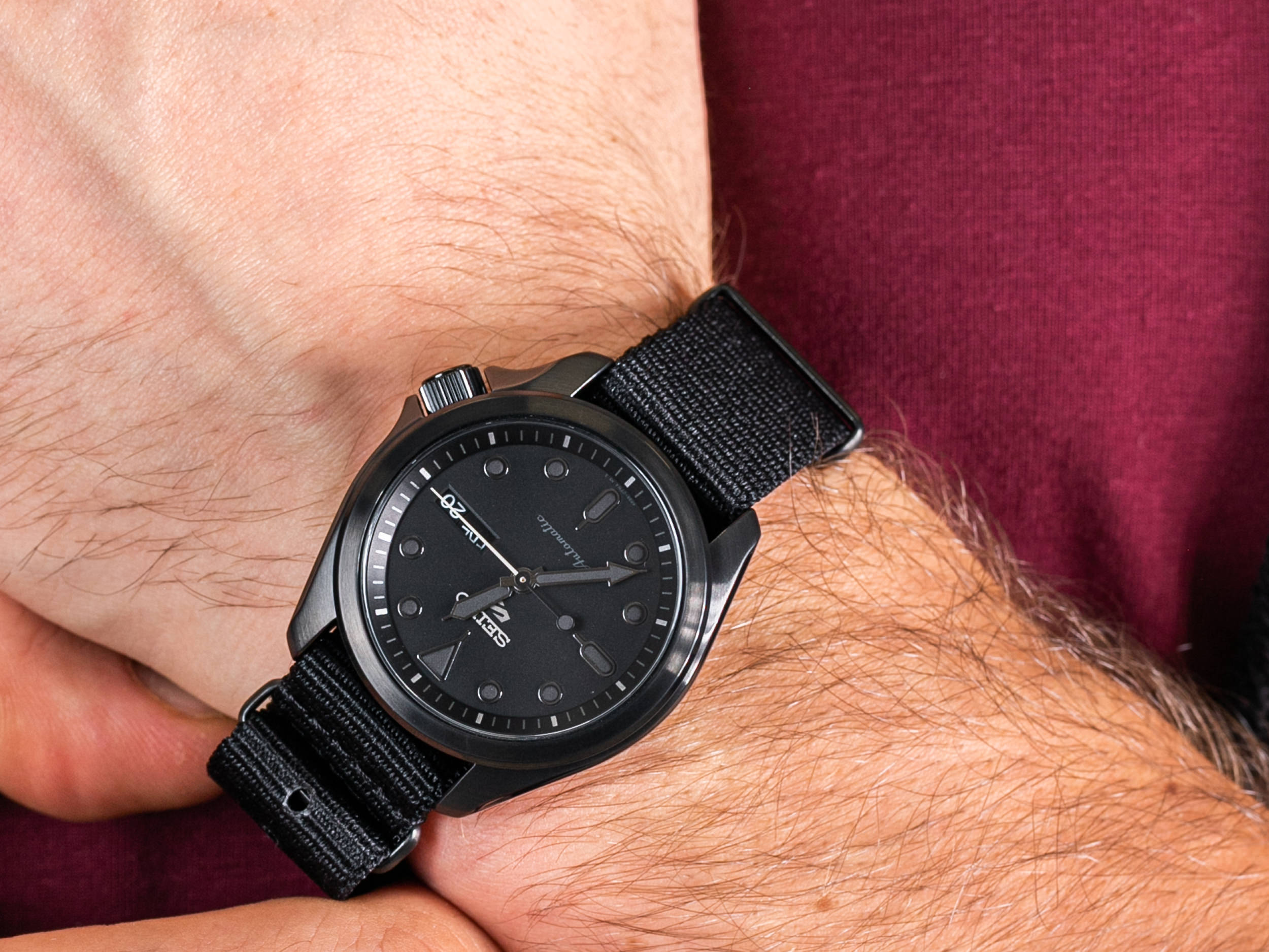 Seiko SRPE69K1 zegarek klasyczny Sports Automat - miniatura 4