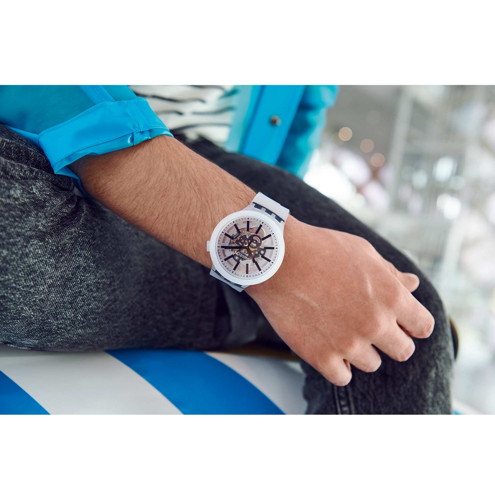 Swatch SO27E101 BLACKINJELLY zegarek klasyczny Big Bold - miniatura 5