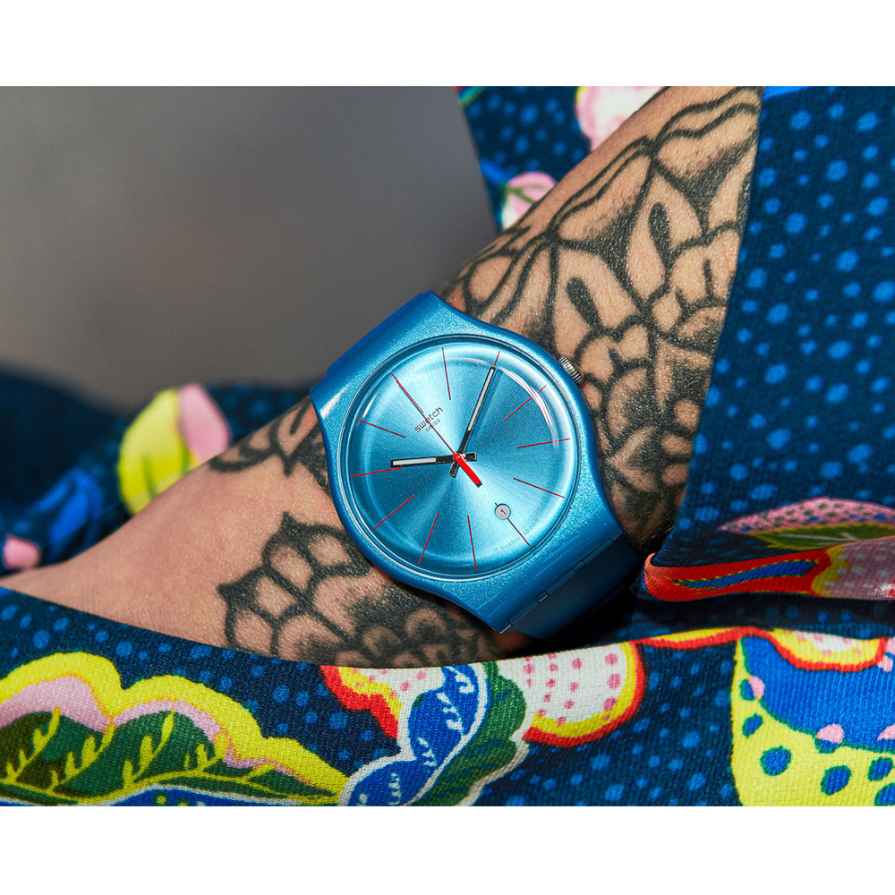 Swatch SUOS401 LAGOONAZING zegarek klasyczny Originals New Gent - miniatura 5