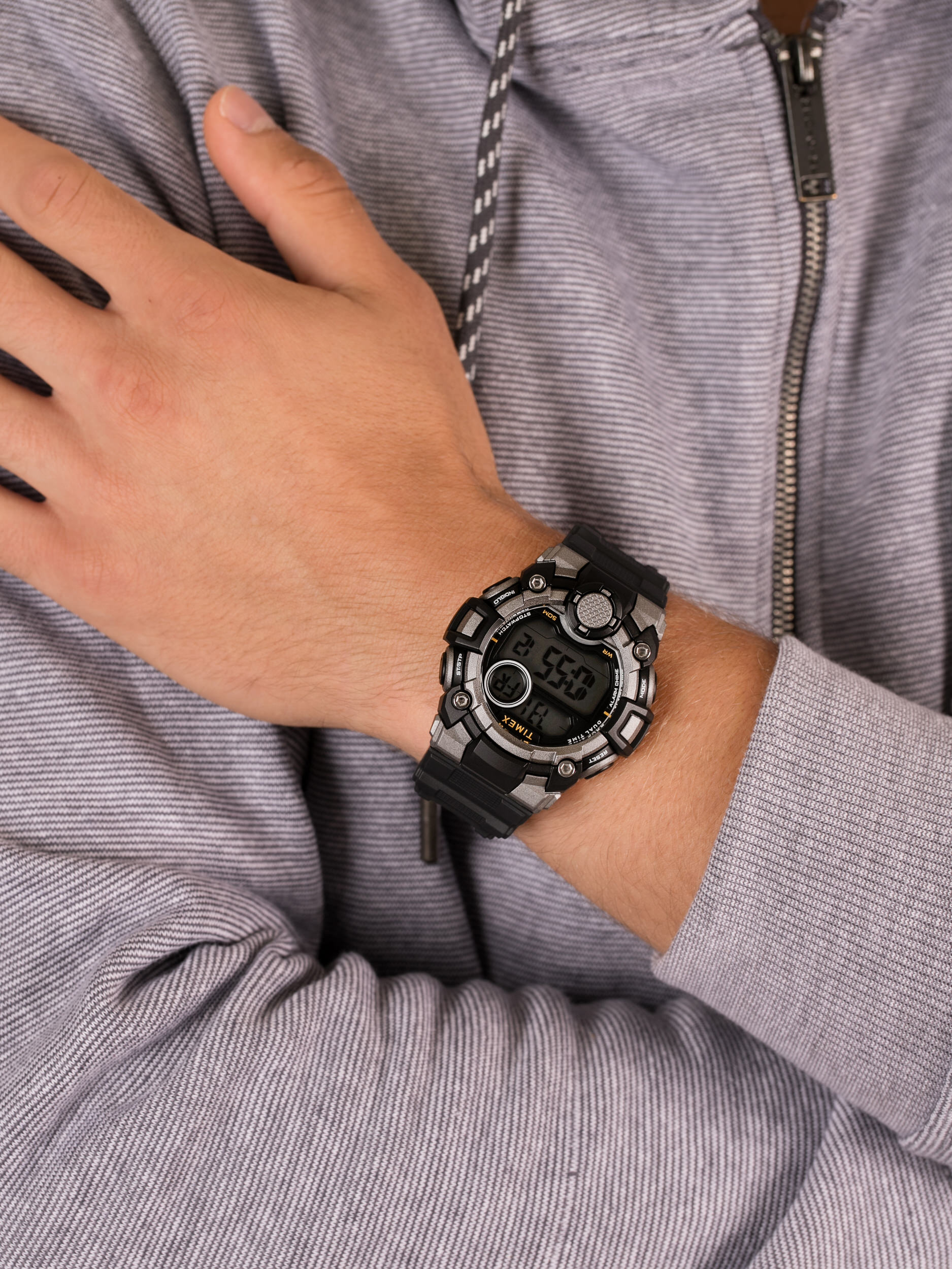 Timex TW5M27700 męski zegarek Mako DGTL pasek - miniatura 3