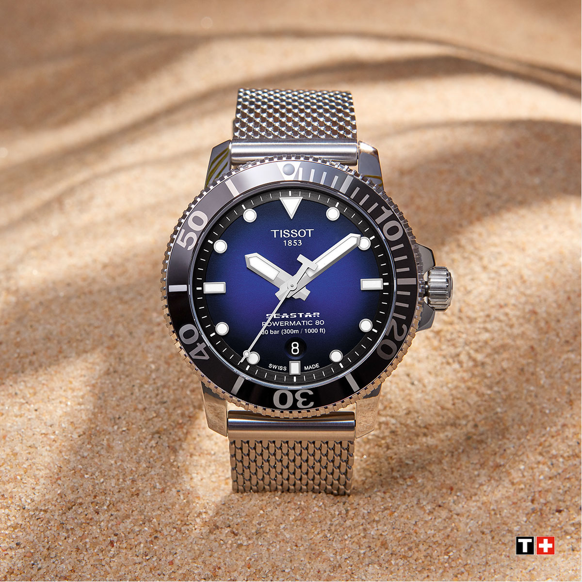Tissot T120.407.11.041.02 męski zegarek Seastar 1000 bransoleta - miniatura 3