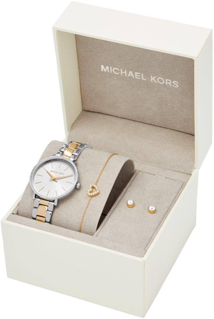 Michael Kors MK1041 zegarek srebrny klasyczny Damskie bransoleta - miniatura 5
