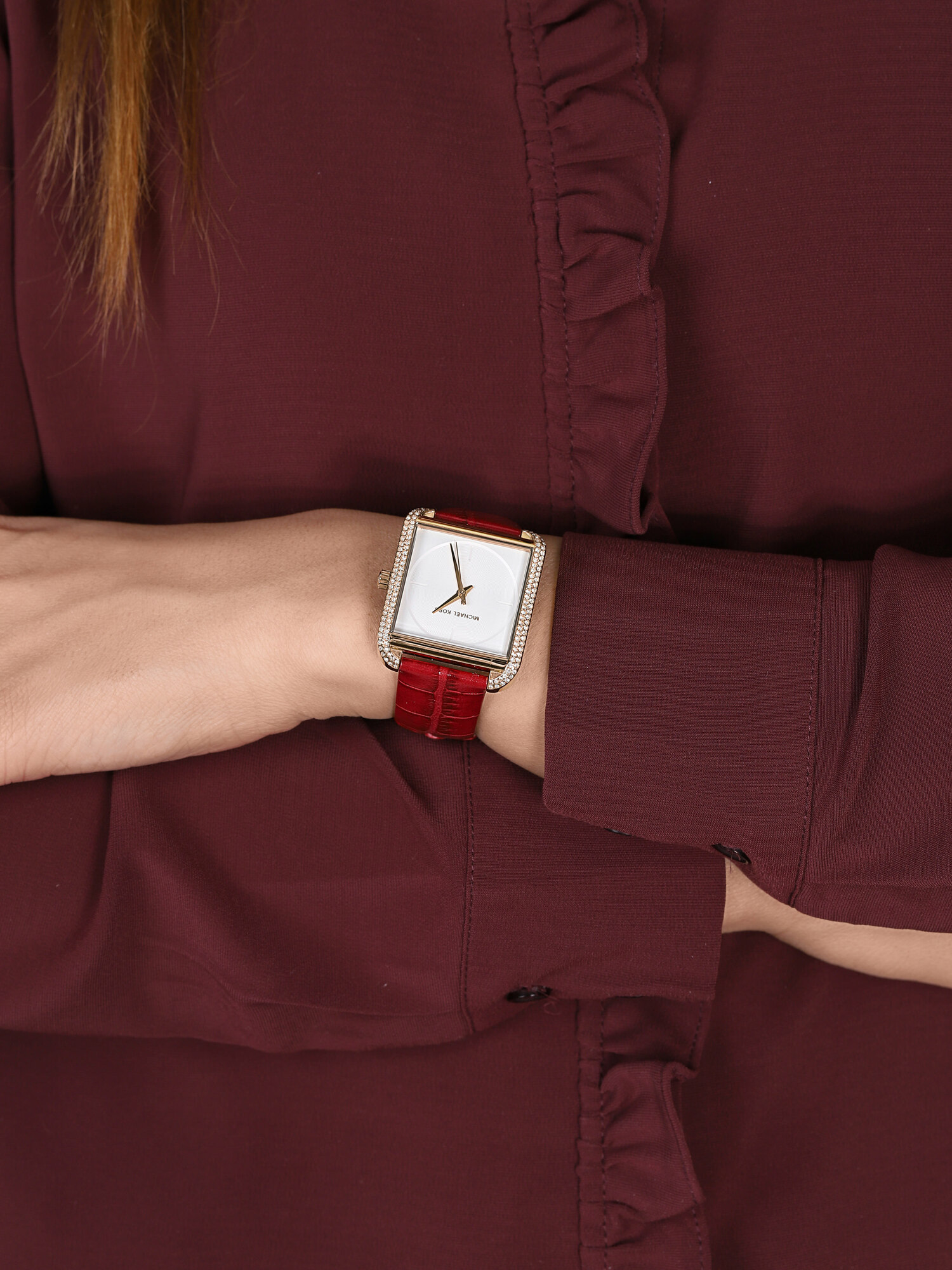 Michael Kors MK2623 zegarek różowe złoto fashion/modowy Norie pasek - miniatura 3