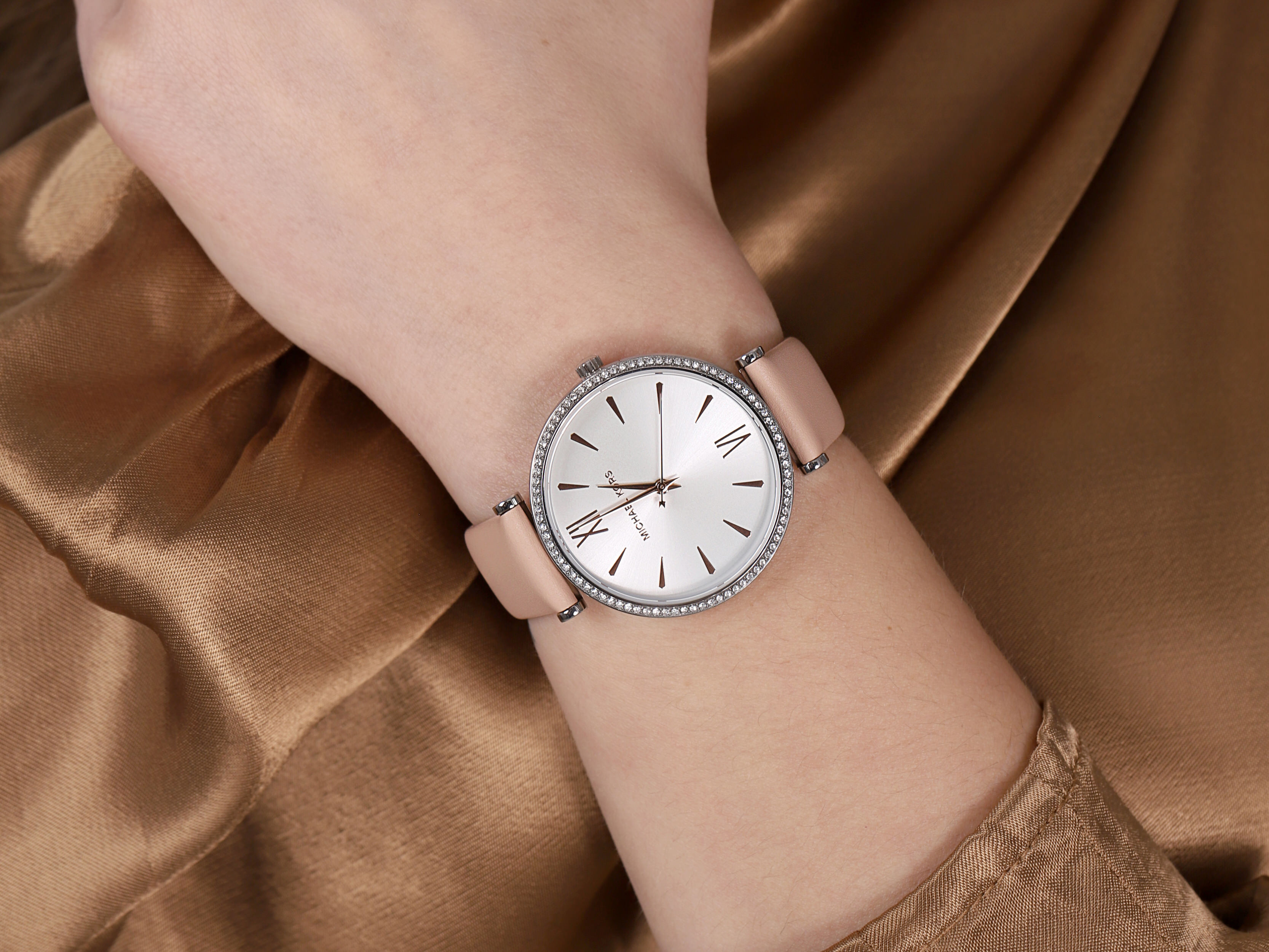 Michael Kors MK2897 zegarek srebrny klasyczny Maisie pasek - miniatura 4