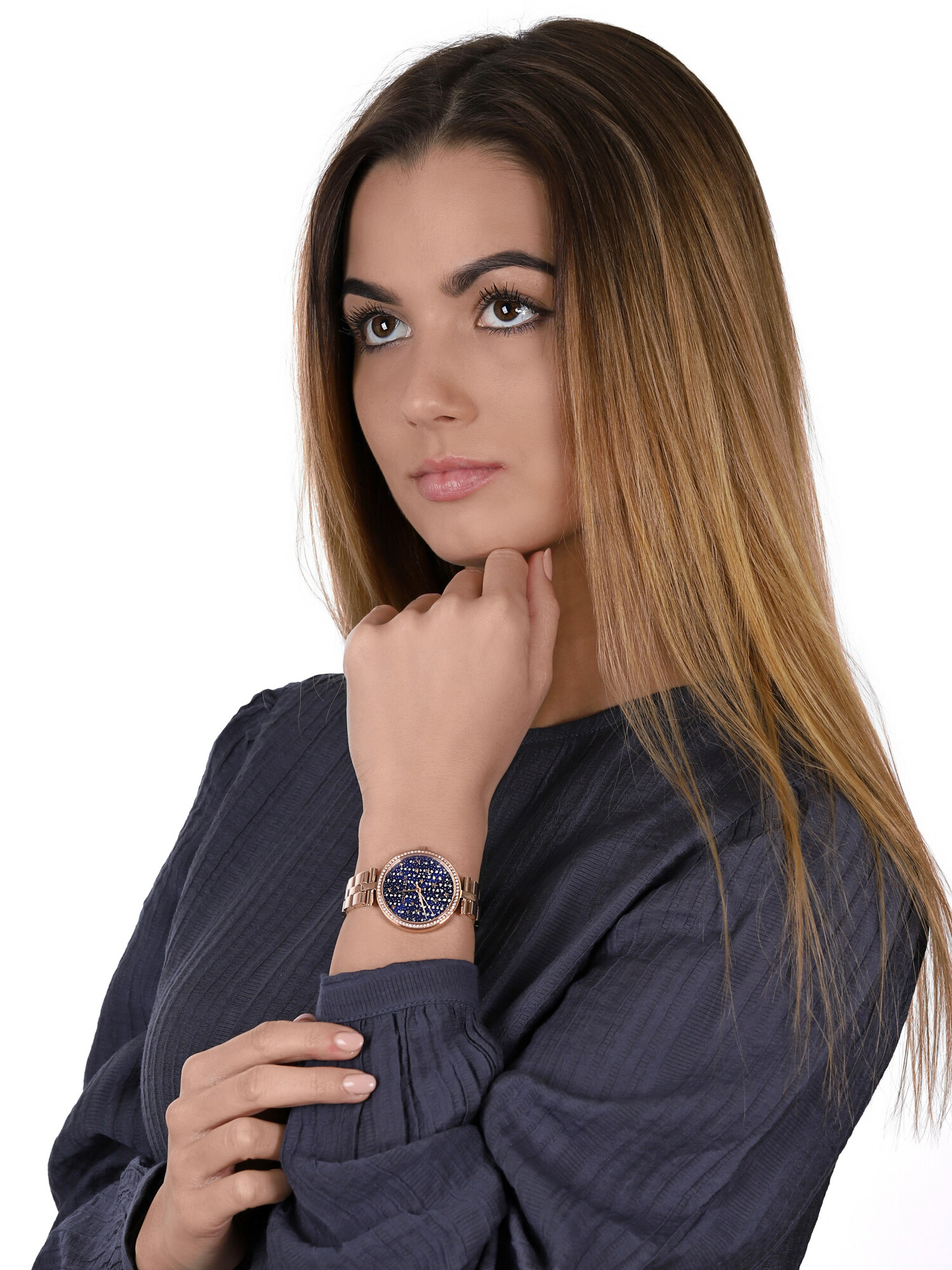 Michael Kors MK4451 zegarek różowe złoto klasyczny Maci bransoleta - miniatura 2