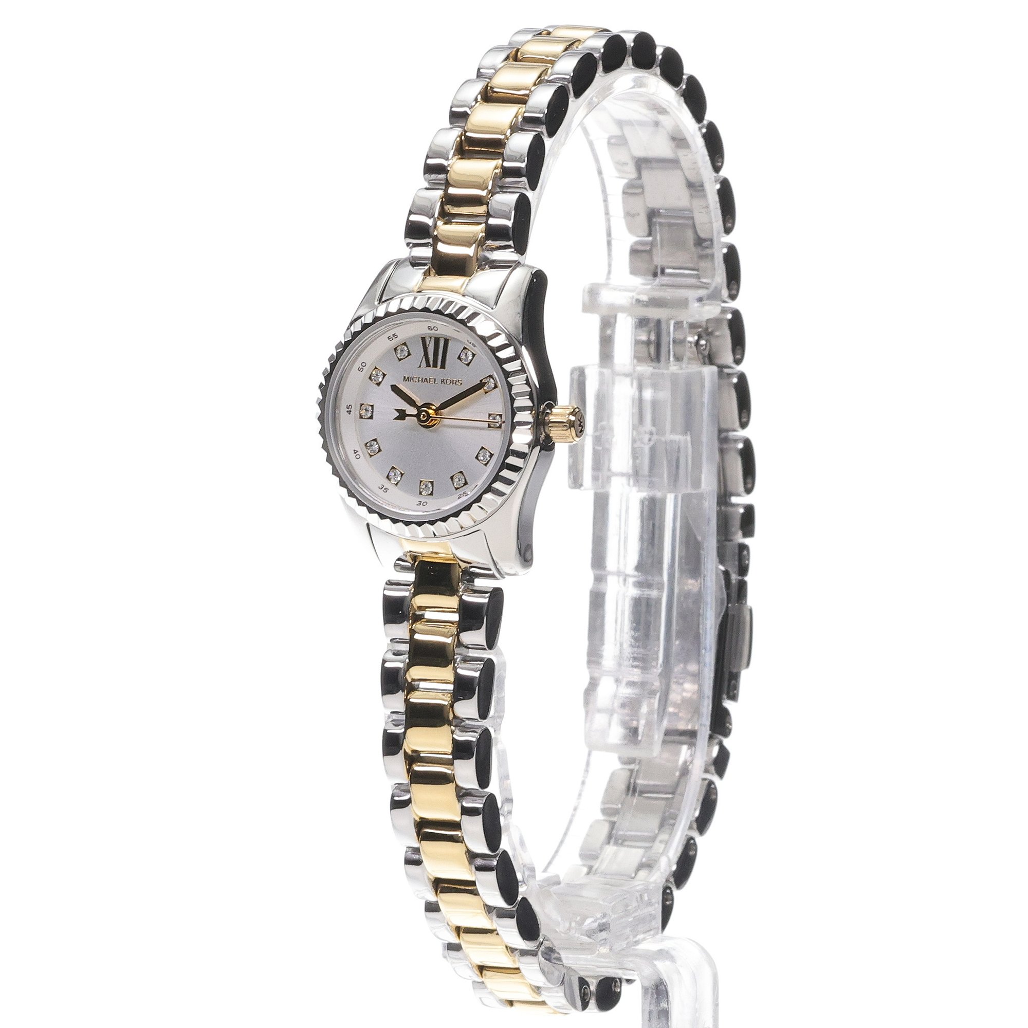 Michael Kors MK4903 Lexington Lexington Bicolor Stainless Steel 19mm zegarek damski elegancki mineralne - miniatura 2