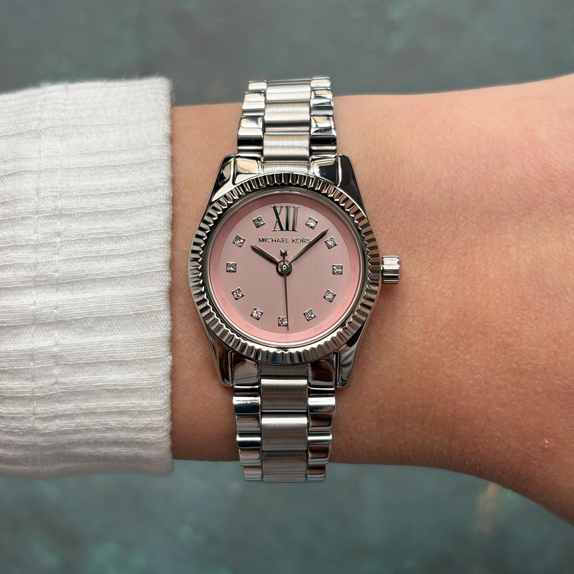 Michael Kors MK4996 zegarek srebrny fashion-modowy Damskie bransoleta - miniatura 8