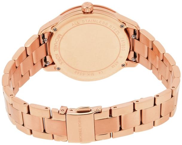 Michael Kors MK6589 SLIM RUNWAY Damskie fashion-modowy zegarek różowe złoto - miniatura 7