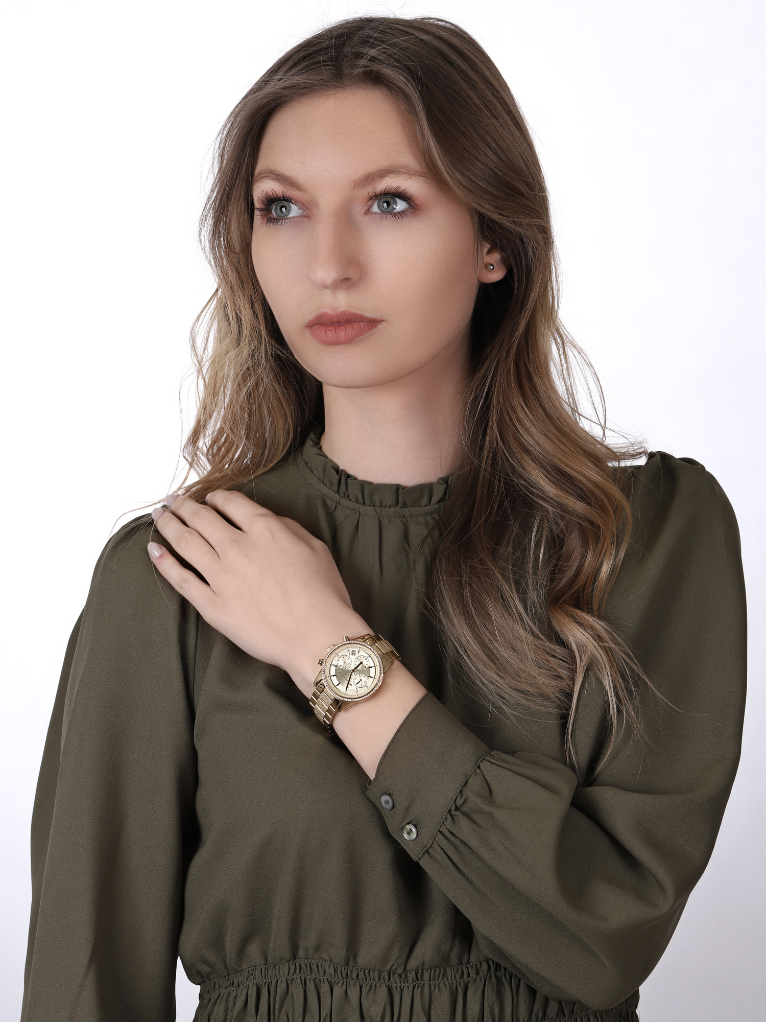 Michael Kors MK6597 zegarek złoty fashion/modowy Ritz bransoleta - miniatura 2