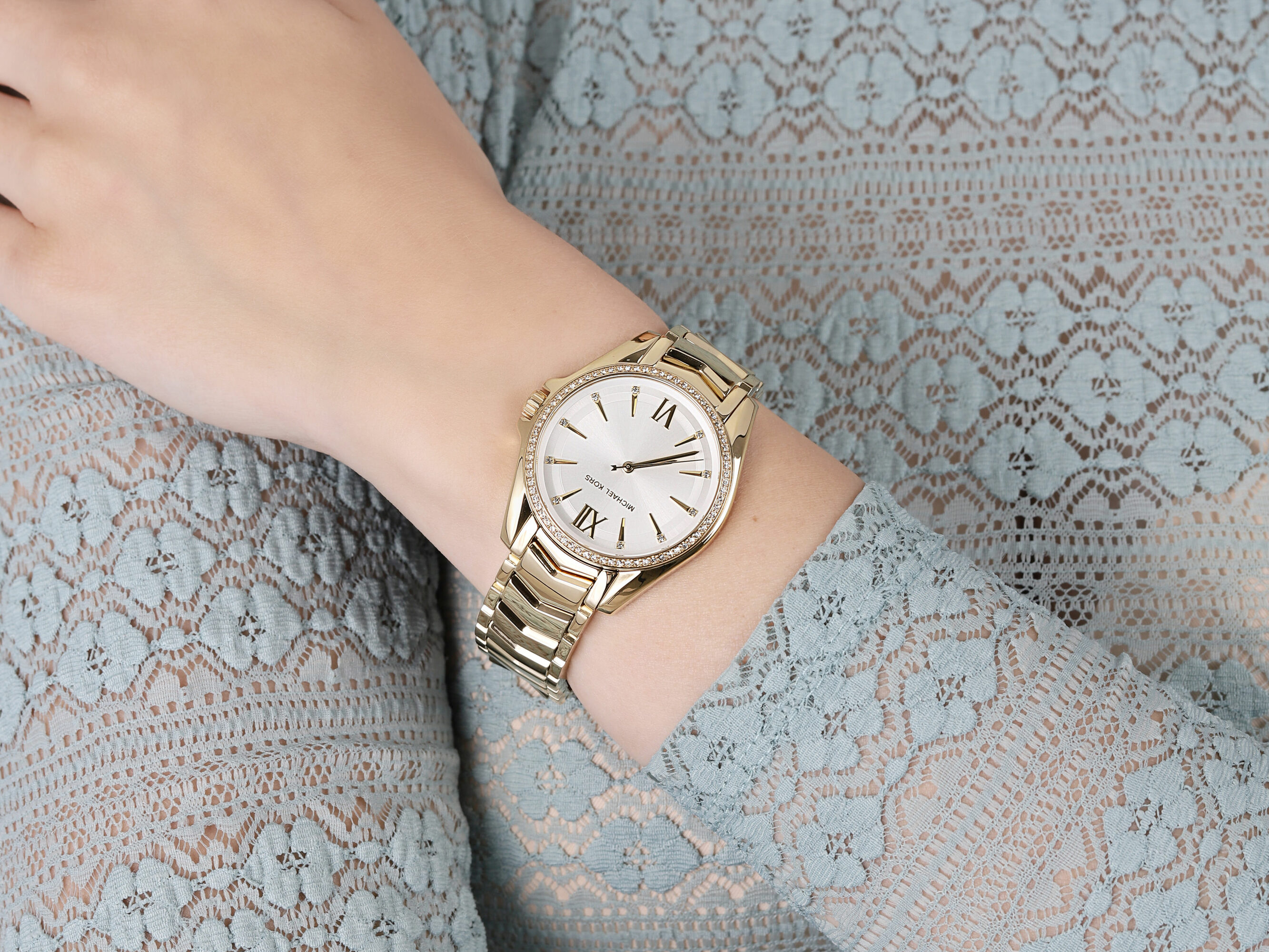 Michael Kors MK6693 WHITNEY Whitney klasyczny zegarek złoty - miniatura 10