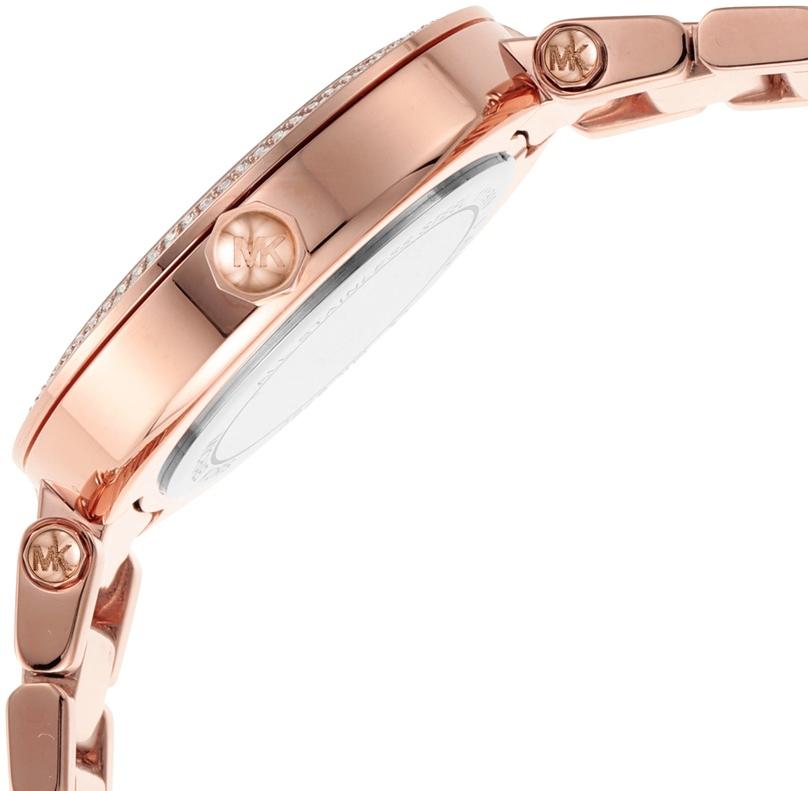 Michael Kors MK6760 zegarek różowe złoto klasyczny Parker bransoleta