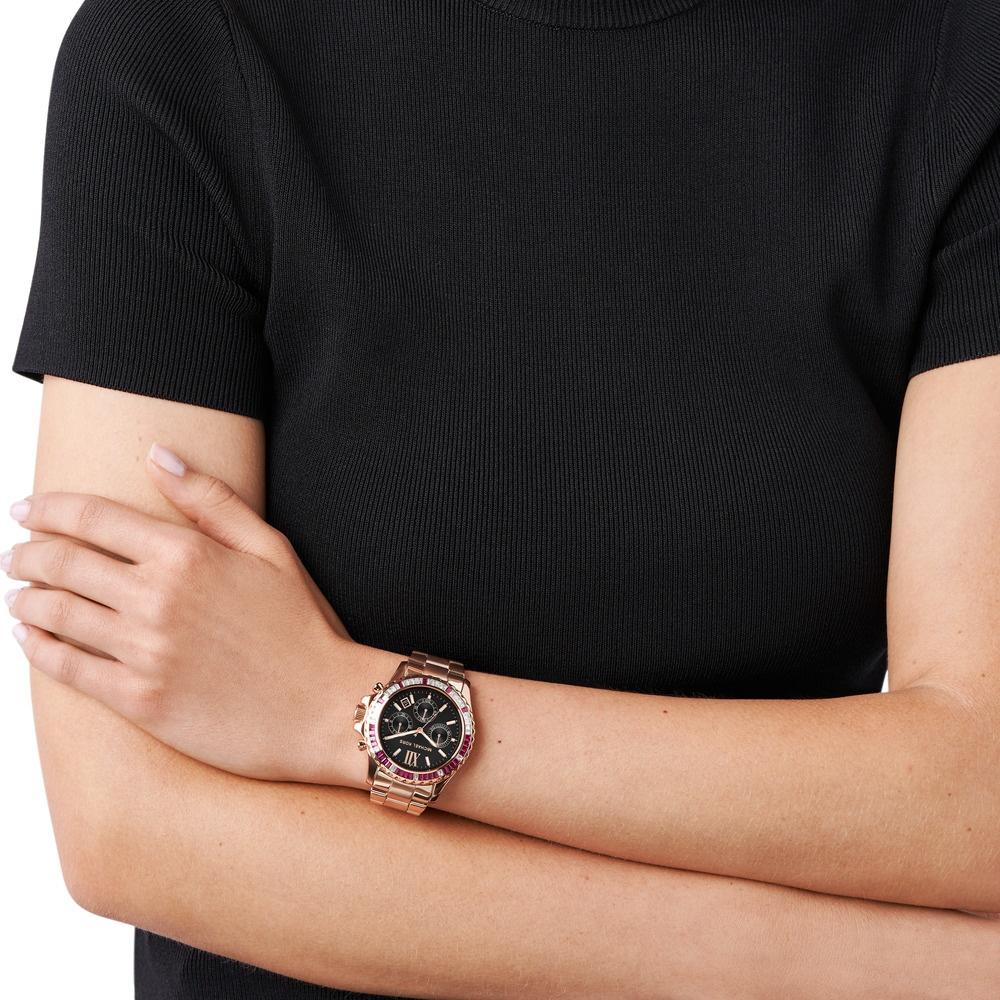 Michael Kors MK6972 zegarek różowe złoto fashion-modowy Everest bransoleta - miniatura 5