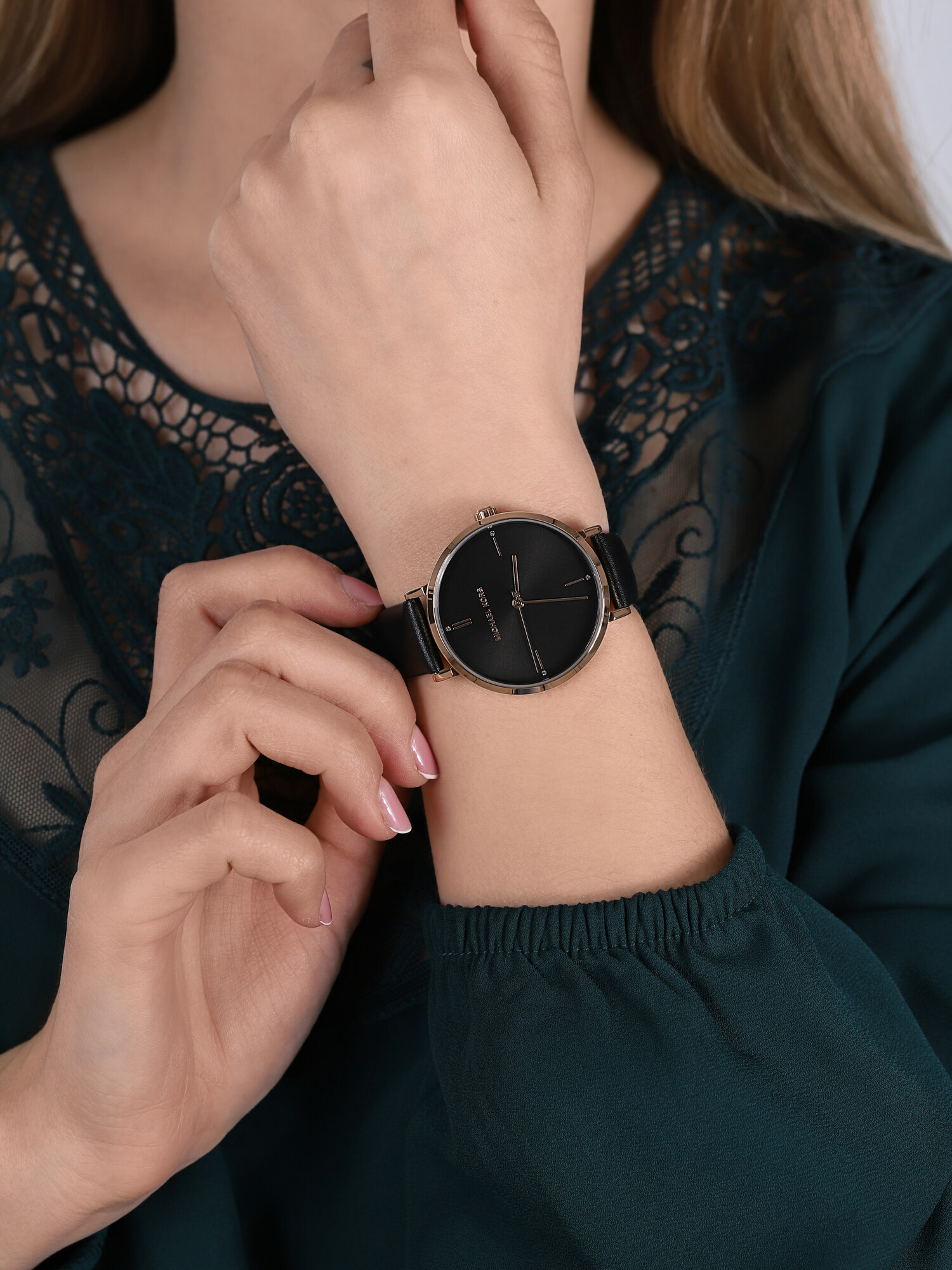 Michael Kors MK7101 zegarek różowe złoto klasyczny Jayne pasek - miniatura 3