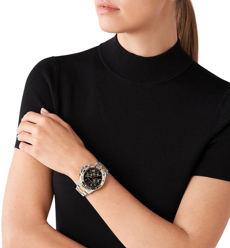 Michael Kors MK7209 zegarek srebrny sportowy Everest bransoleta