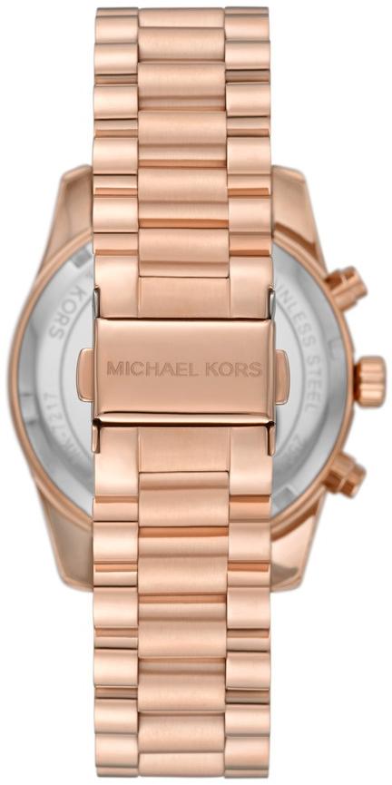 Michael Kors MK7217 zegarek różowe złoto sportowy Lexington bransoleta - miniatura 3
