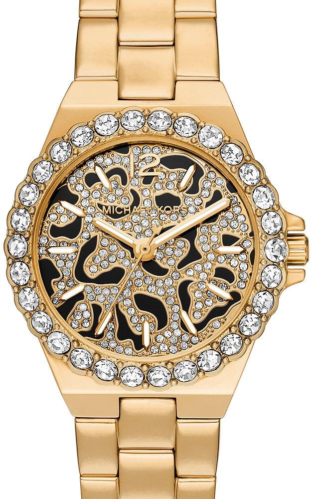 Michael Kors MK7394 LENNOX Gold Stainless Steel 30mm zegarek klasyczny Damskie