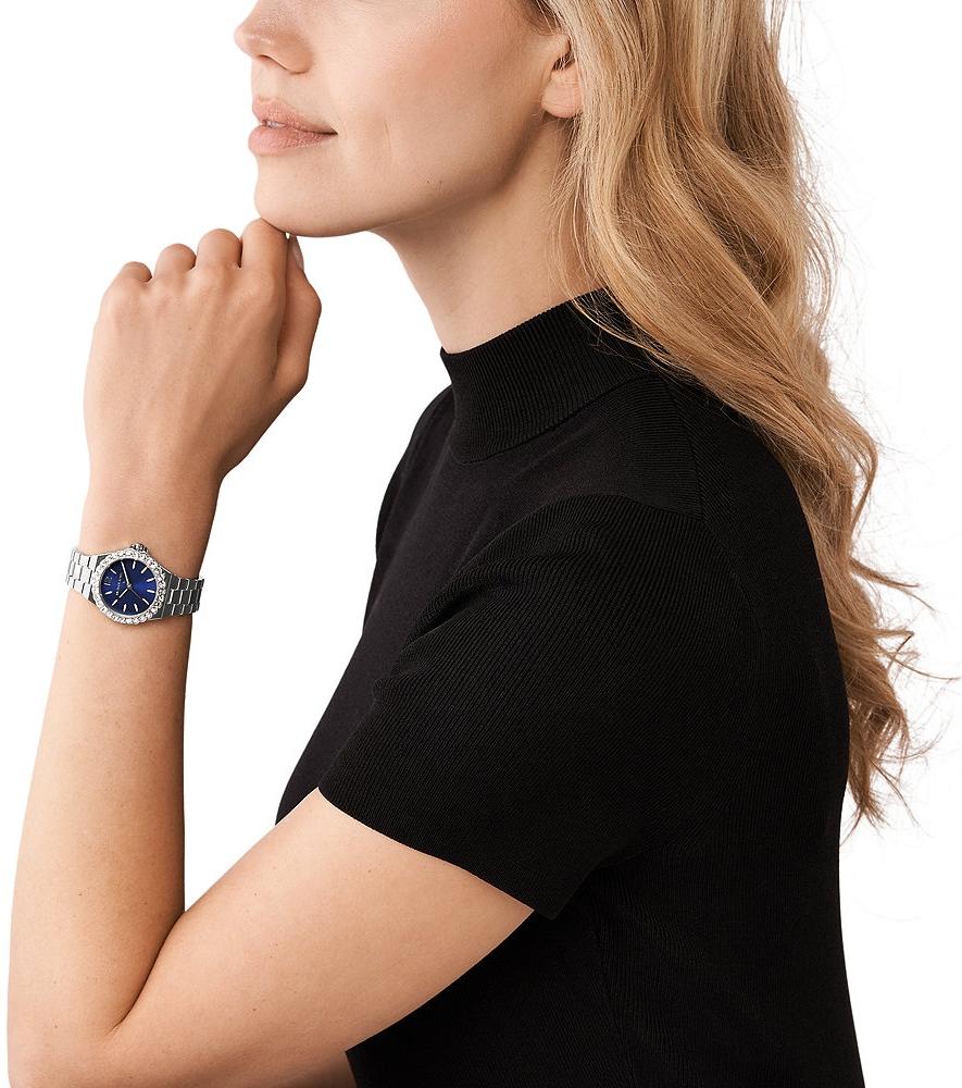 Michael Kors MK7397 zegarek srebrny klasyczny Damskie bransoleta - miniatura 5