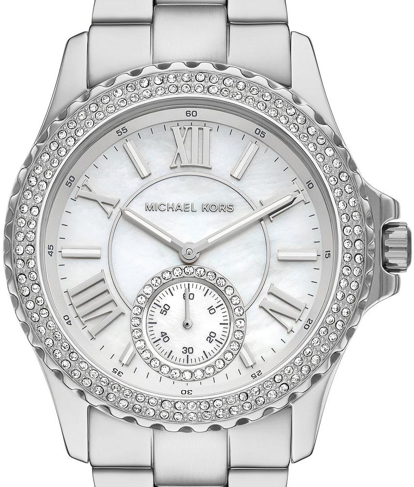 Michael Kors MK7403 zegarek srebrny fashion-modowy Damskie bransoleta