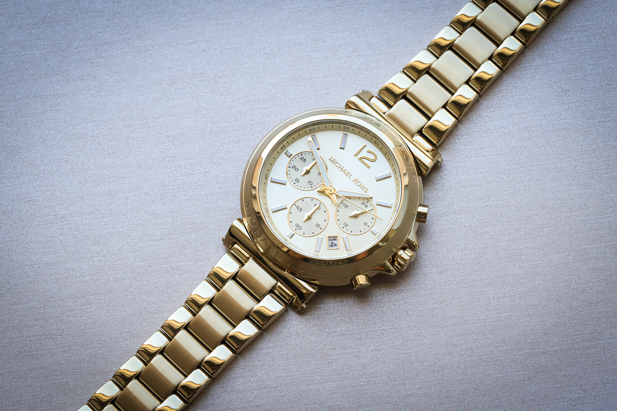 Michael Kors MK7493 zegarek złoty fashion-modowy Damskie bransoleta