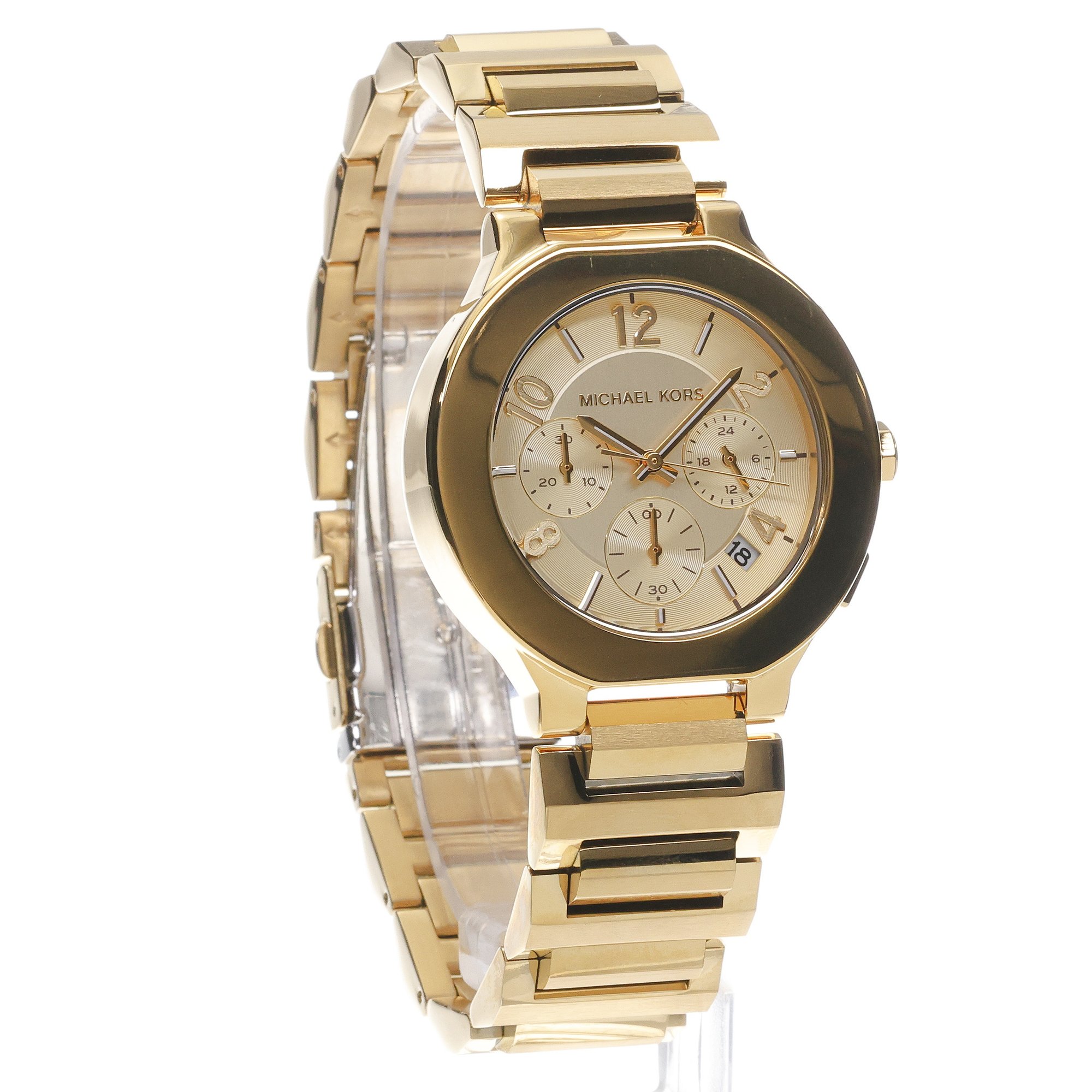 Michael Kors MK7520 Damskie Gramercy Gold Stainless Steel 44mm zegarek damski klasyczny mineralne - miniatura 3