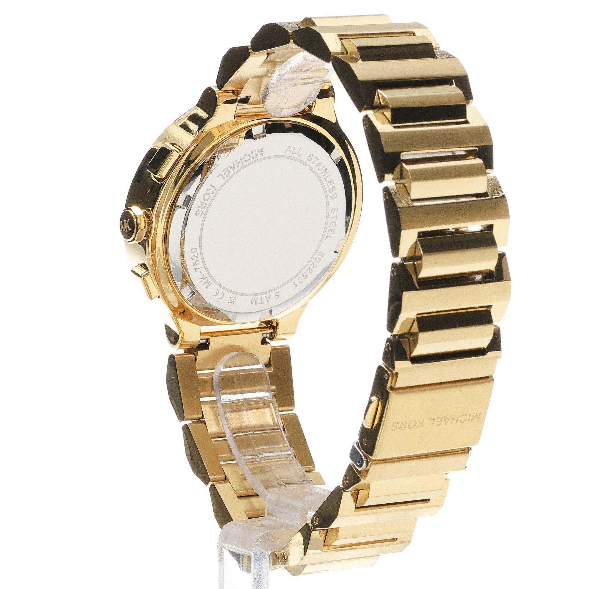 Michael Kors MK7520 Gramercy Gold Stainless Steel 44mm Damskie klasyczny zegarek złoty - miniatura 4
