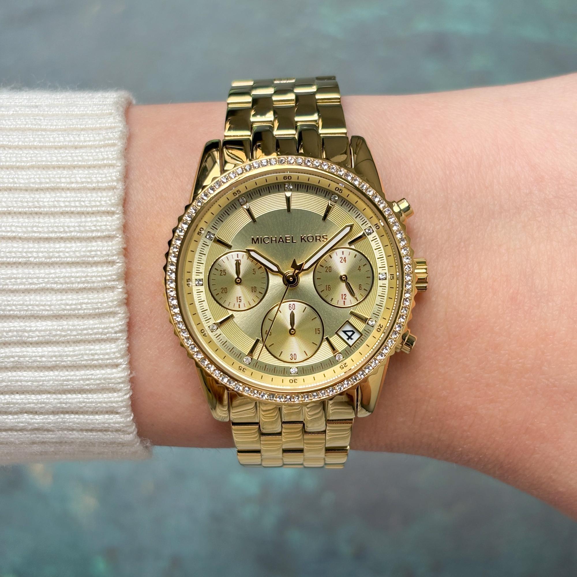 Michael Kors MK7530 zegarek damski fashion-modowy Mini Ritz bransoleta - miniatura 10