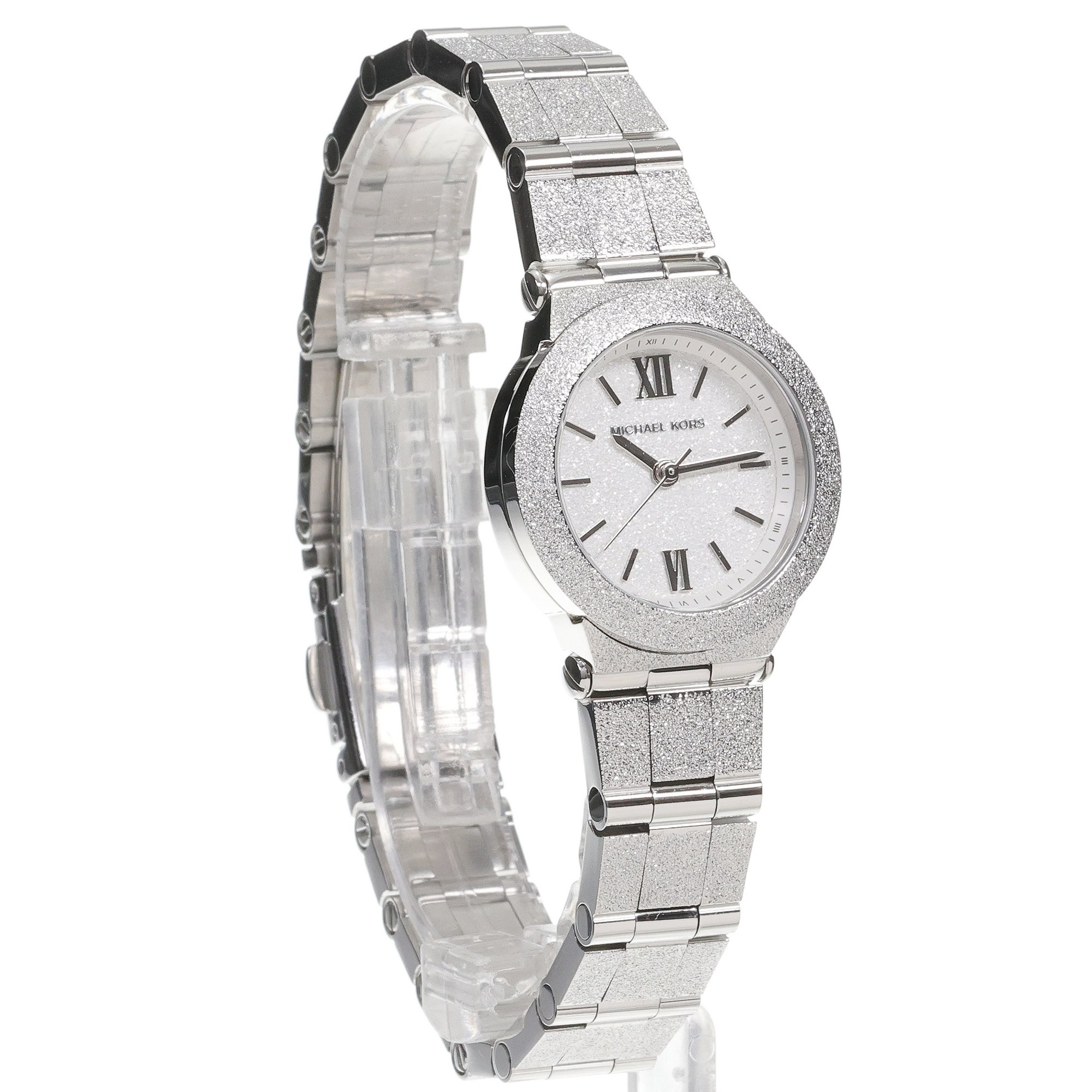 Michael Kors MK7555 zegarek srebrny elegancki Michael Kors bransoleta - miniatura 3