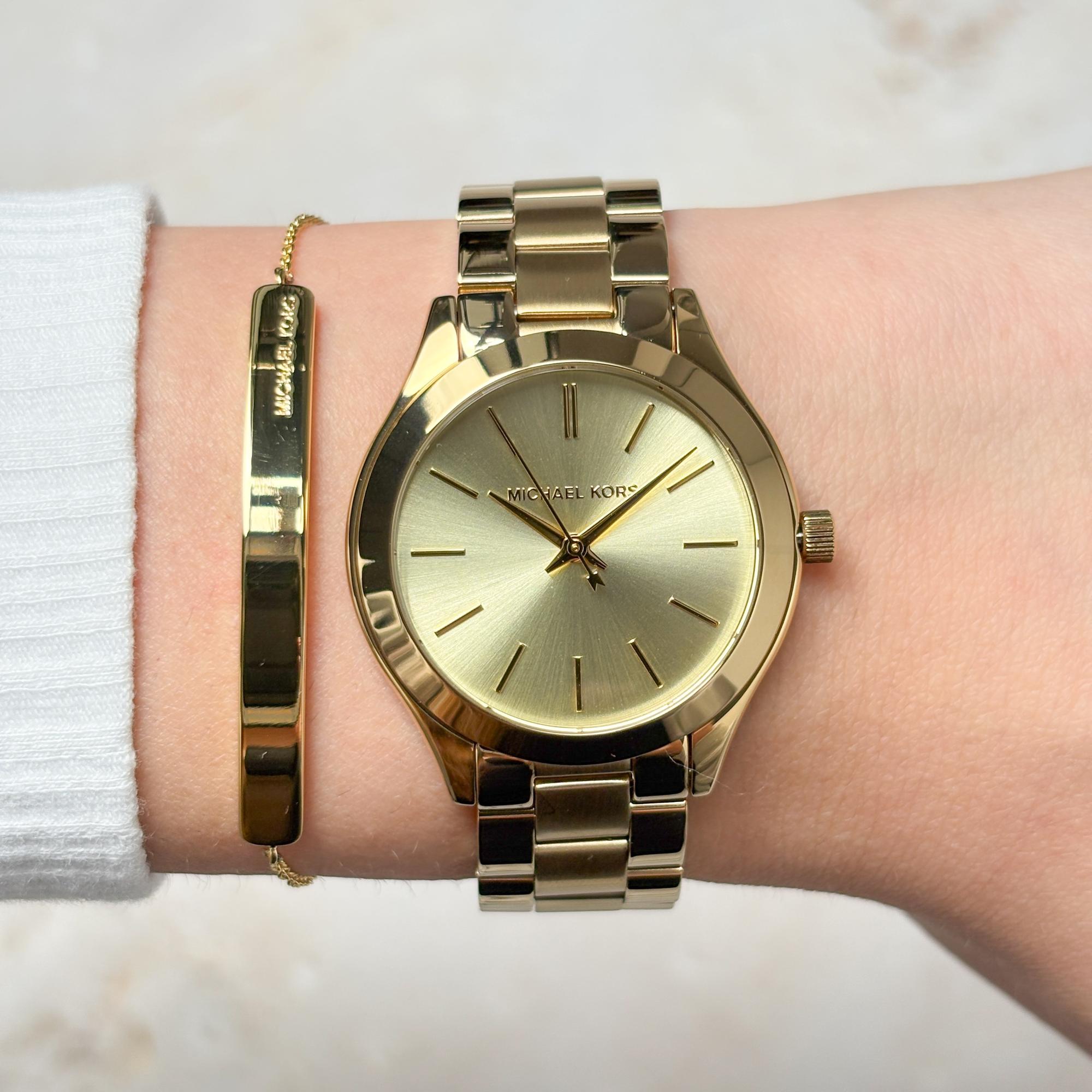 Michael Kors MK7561SET Damskie Slim Runway Gift Set zegarek damski klasyczny mineralne