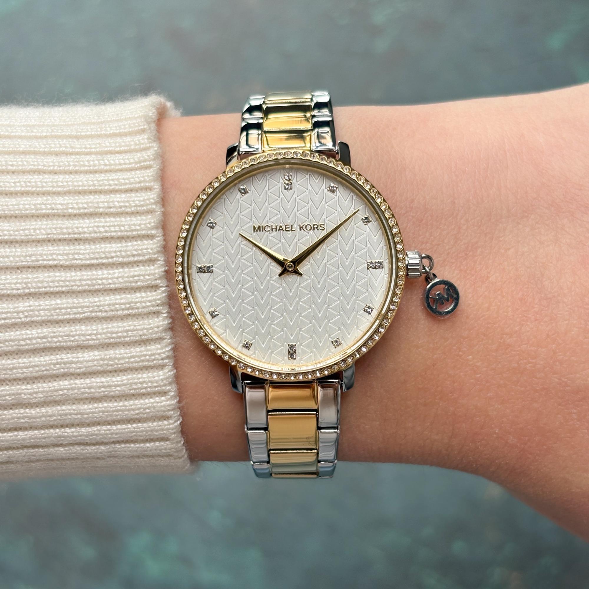 Michael Kors MK7574 zegarek srebrny fashion-modowy Damskie bransoleta - miniatura 8