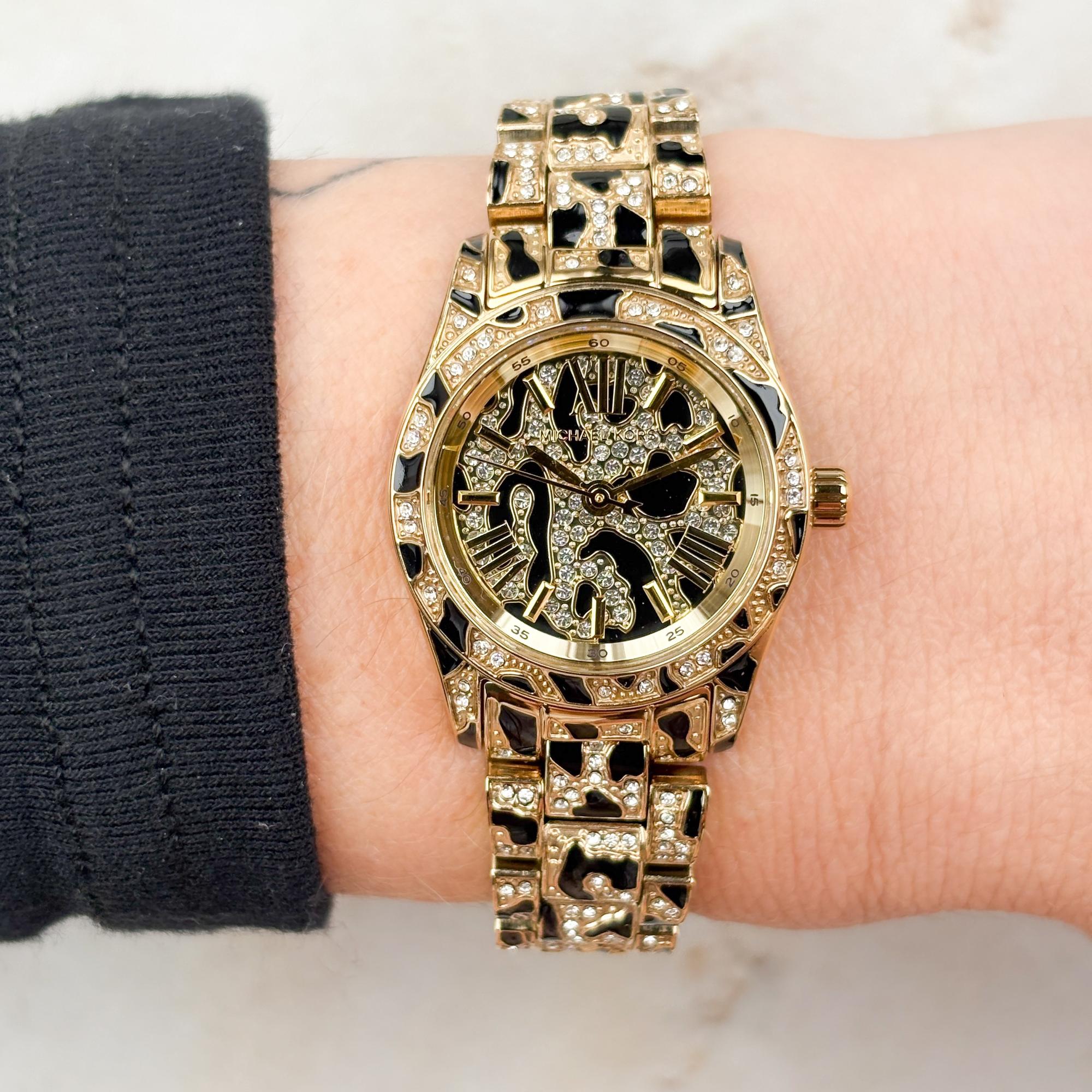 Michael Kors MK7639 zegarek czarny fashion-modowy Damskie bransoleta - miniatura 5