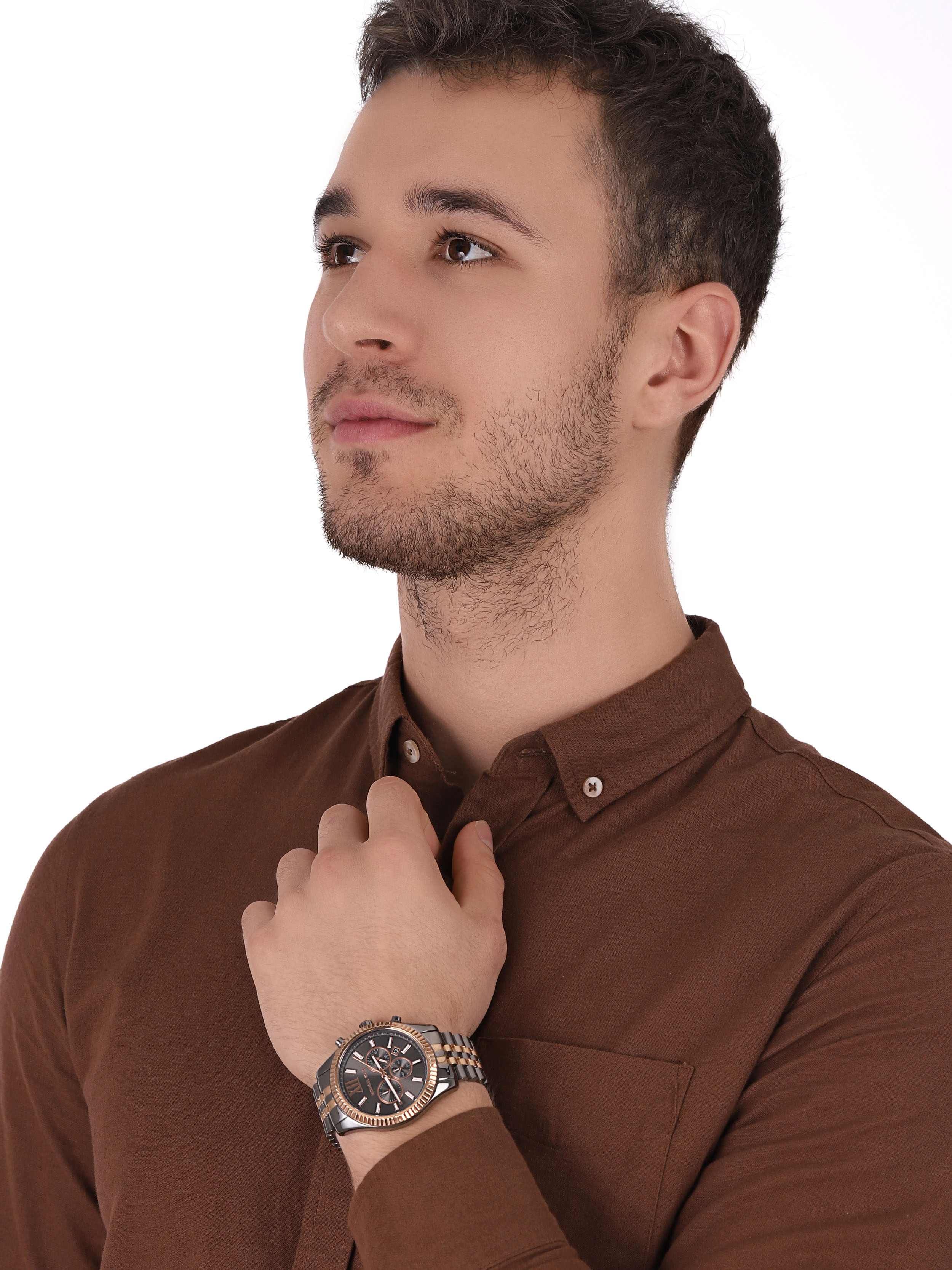 Michael Kors MK8561 zegarek szary sportowy Męskie bransoleta - miniatura 3
