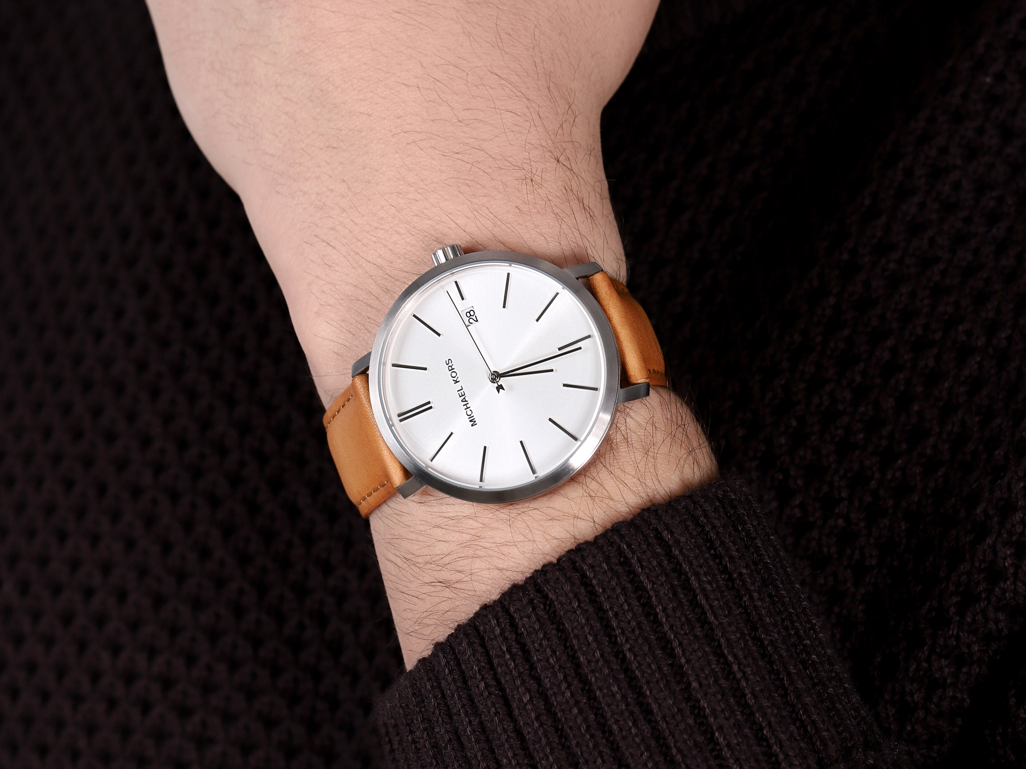 Michael Kors MK8673 zegarek srebrny klasyczny Blake pasek - miniatura 4