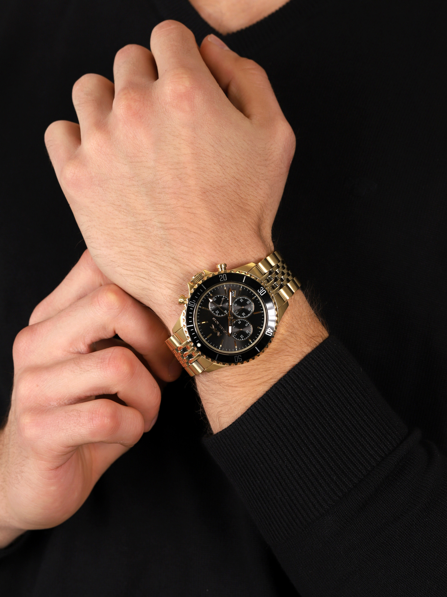 Michael Kors MK8726 zegarek złoty sportowy Bayville bransoleta - miniatura 3