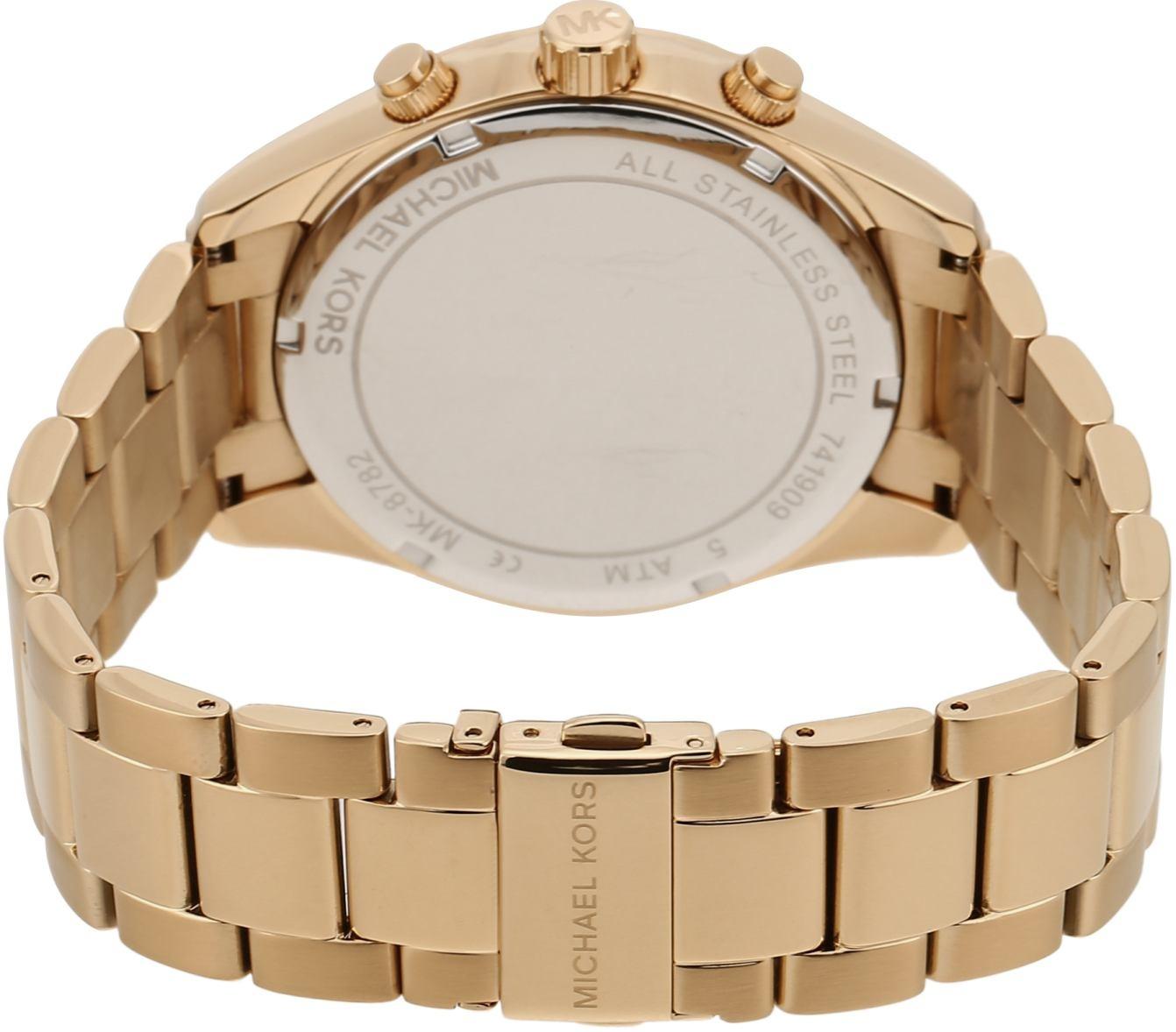 Michael Kors MK8782 zegarek złoty sportowy Męskie bransoleta - miniatura 5